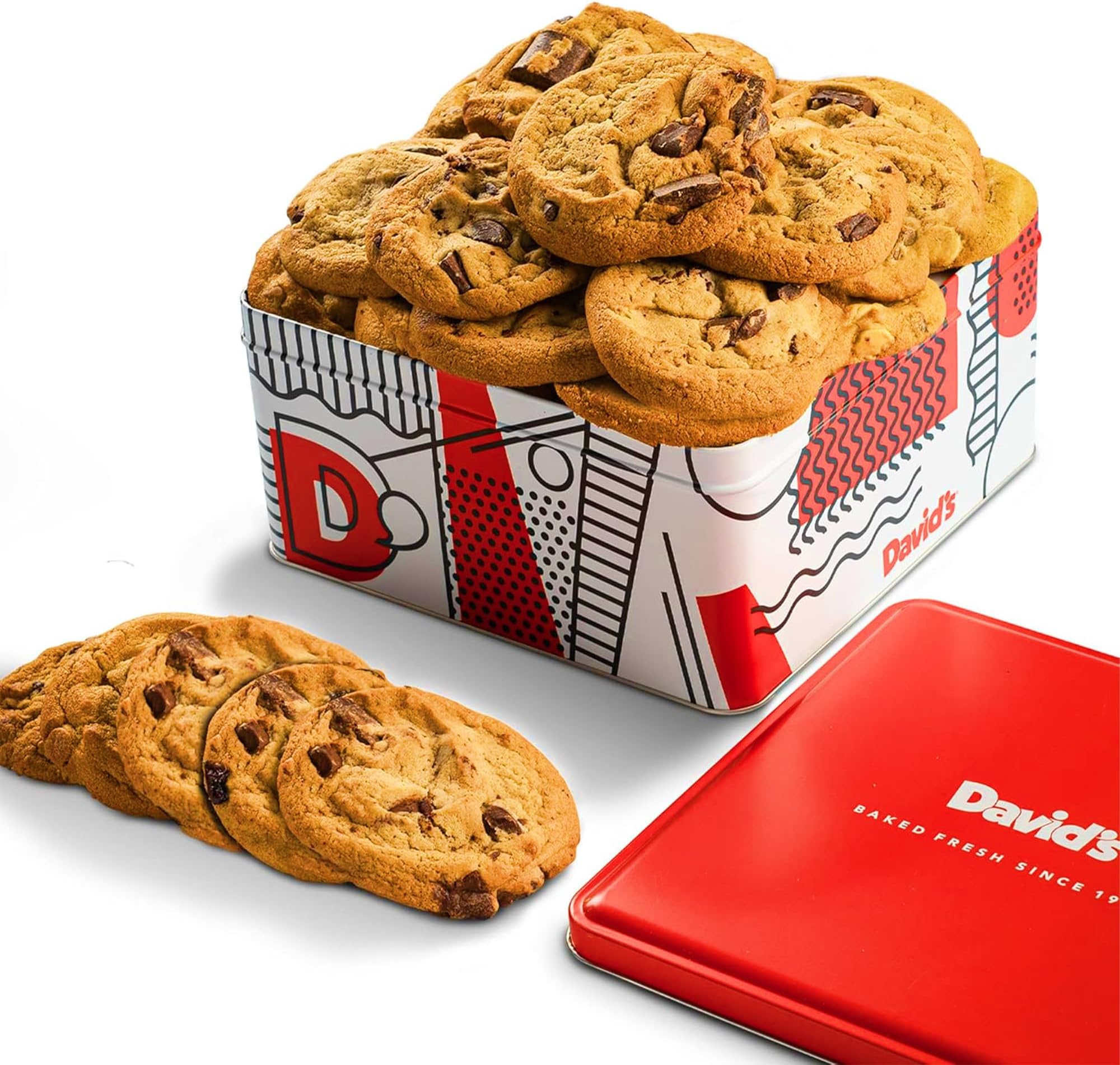 - David's Cookies 2lbs Chocolate Chunks Fresh Baked Cookies - Handmade and Gourmet Cookies - Delectable and Made with Premium Ingredients - Cookie Gift Basket - Great Gift For All Occasions
