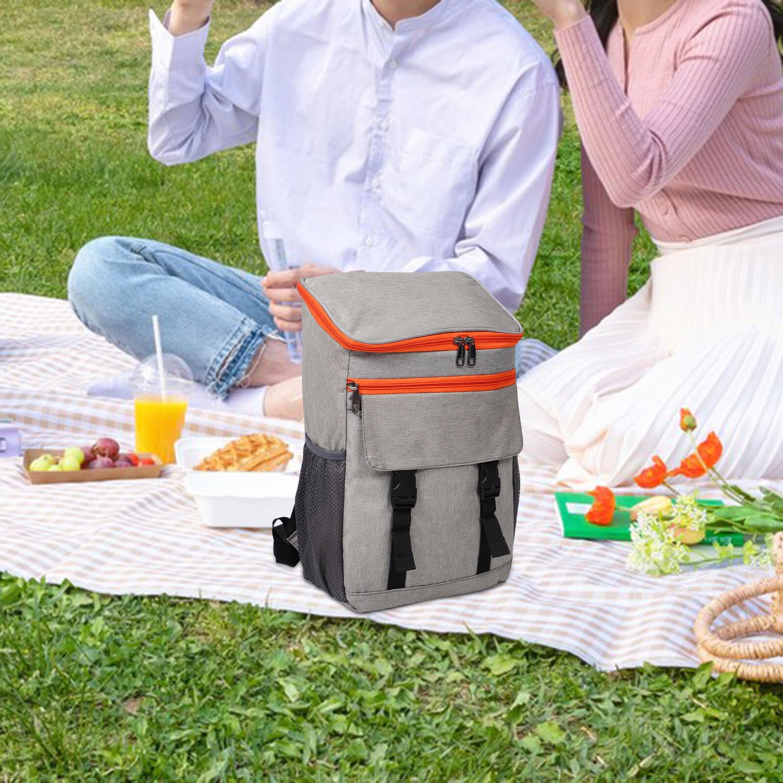 Borsa Termica Isolata per Picnic e Campeggio e Leggera Grande Capacità per Pranzo al Sacco e Viaggi all Aperto