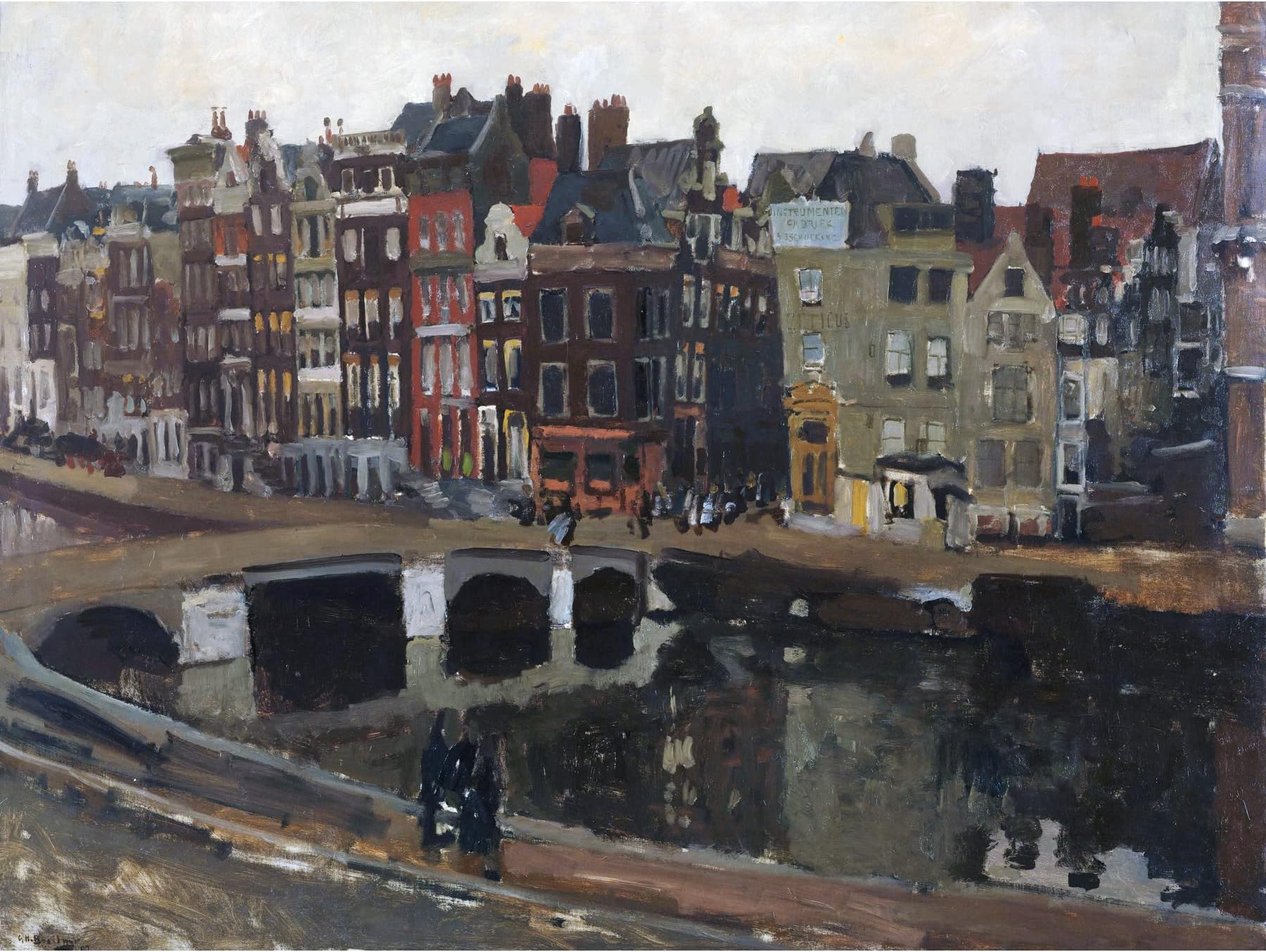 Artery8Artery8 Breitner The Rokin In Amsterdam Painting Large XL Wall Art Canvas Print