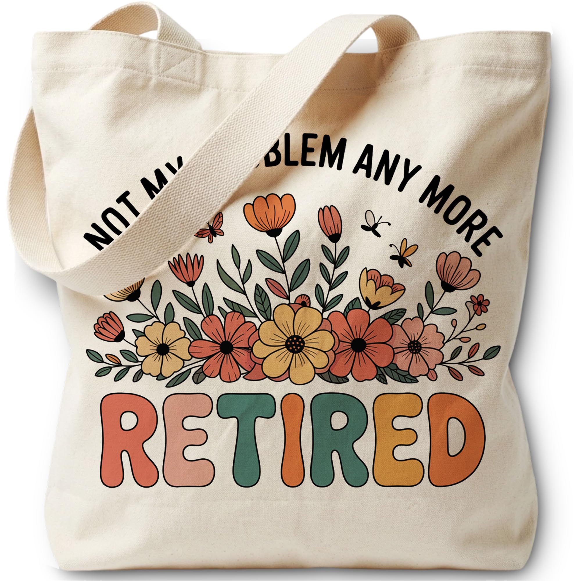 Retirement Gifts Tote Bag for Women Canvas Bag for Women Grocery Shopping Travel Gym Weekender Vacation Womens Work