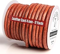 Vista 28 de Cordón de cuero para hacer joyas, cordón redondo de 2 mm, cuerda de 27 yardas utilizada para manualidades, cuerda para collar, trenzado - Negro