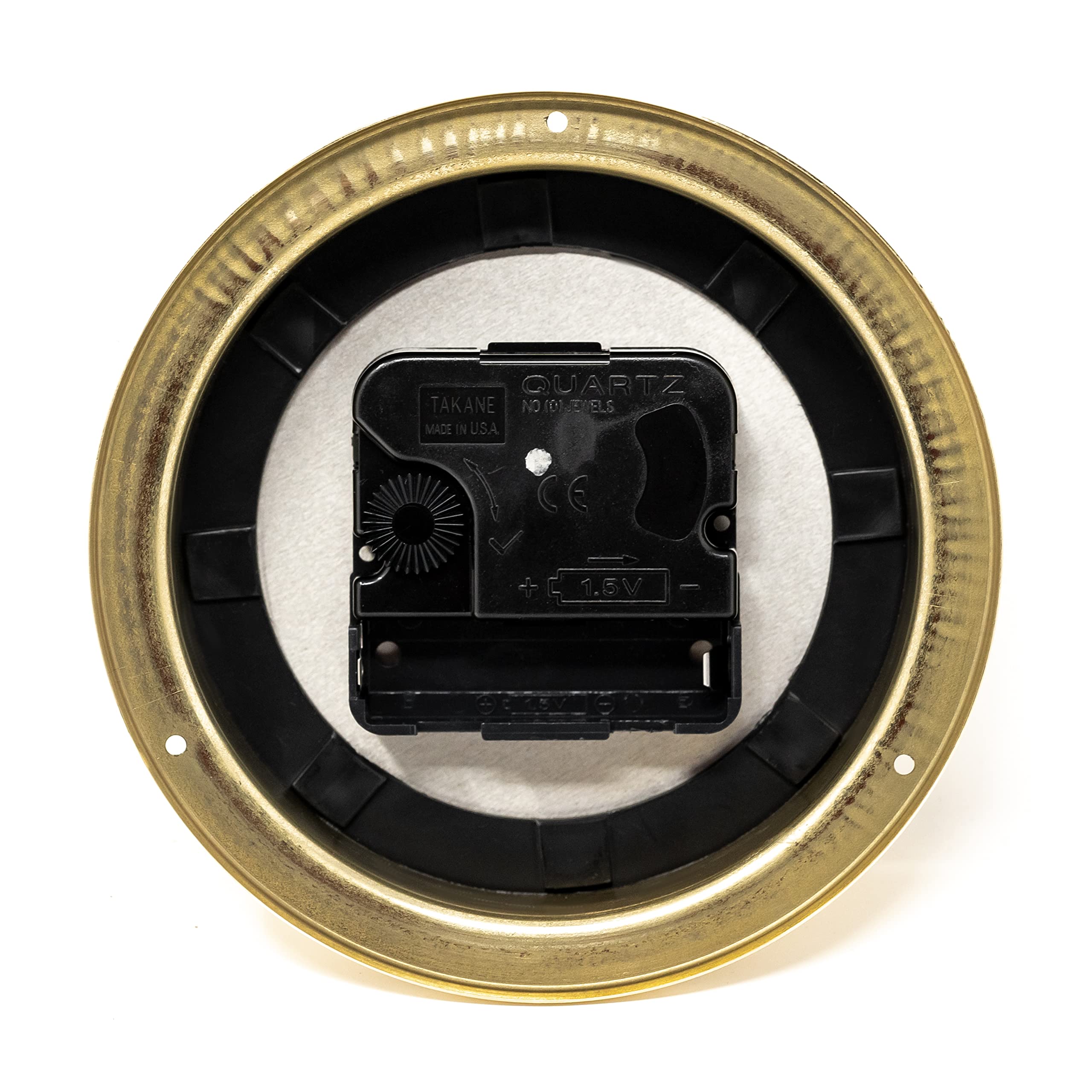 Fischer 1508TD-45.6 - Reloj marítimo de marea de 125 mm, esfera negra, caja de latón, fabricado en Alemania