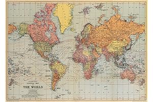 Cavallini Co. World Map