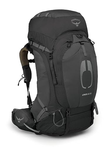 Osprey Atmos AG 65L Men's Backpacking Backpack, Black L-XL