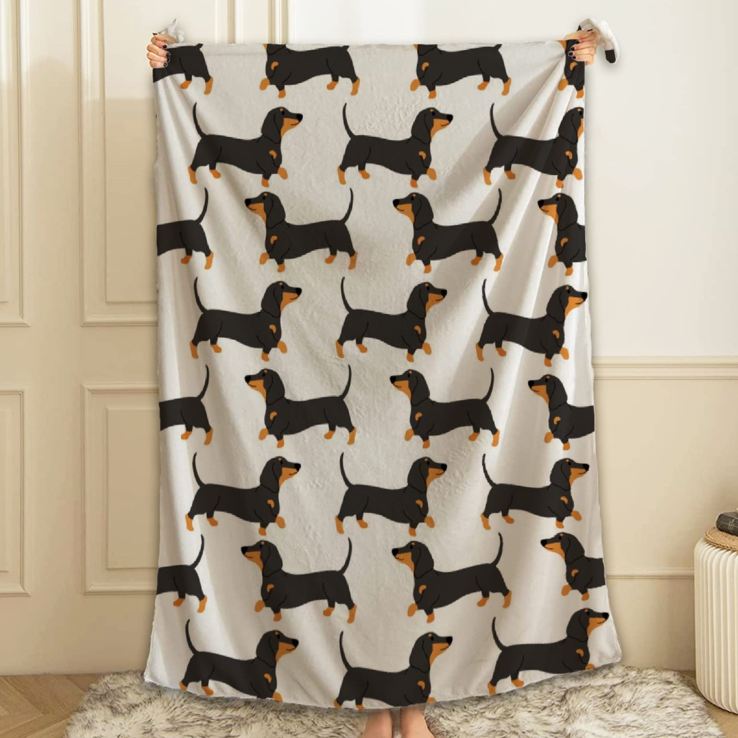 Amazon.com: ARTBLANKET Dachshund Dog Throw Blanket Fannel Fleece