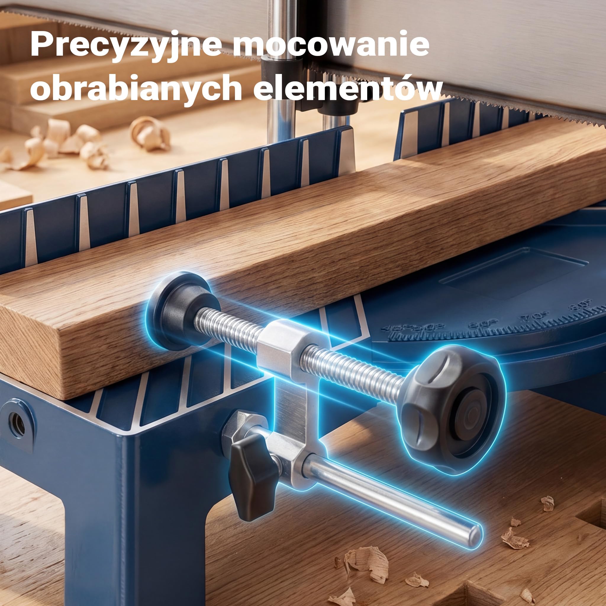 Precyzyjna ręczna piła kątowa 600mm piła stołowa ukośna ukośnica do drewna przyrżnia nastawiana