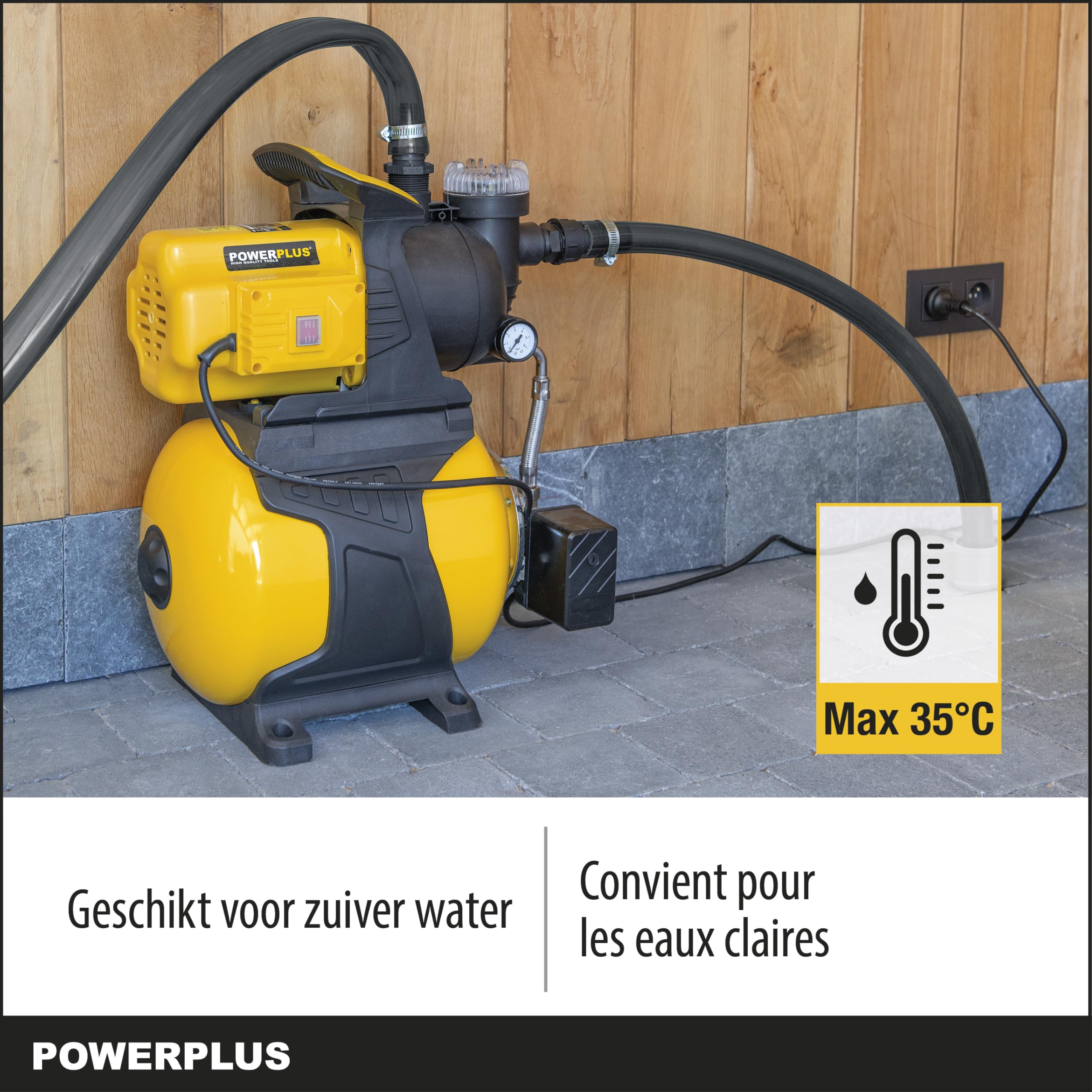 POWERPLUS POWXG9571 - Bomba de presión 600w 19l