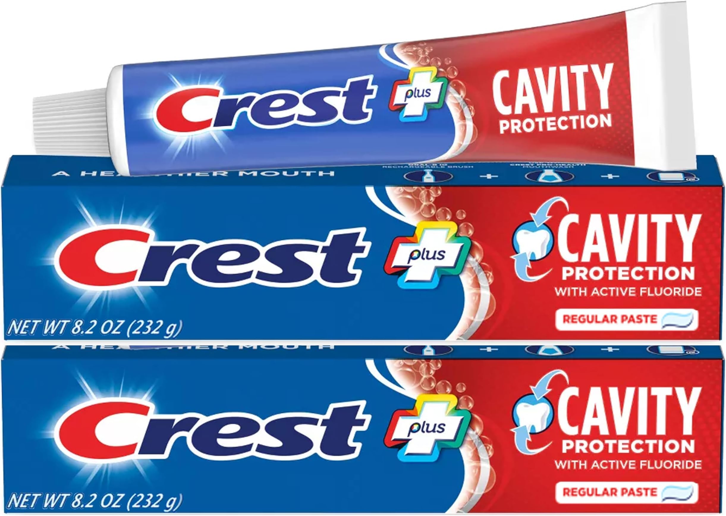 Toothpaste 8.2 Ounce Cavity Protection Regular (Pack of 2)