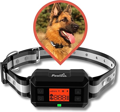 Pawious Collar de entrenamiento para perro con mando a distancia nuevo Collar de choque para perros pequeños, medianos y grandes, de largo alcance