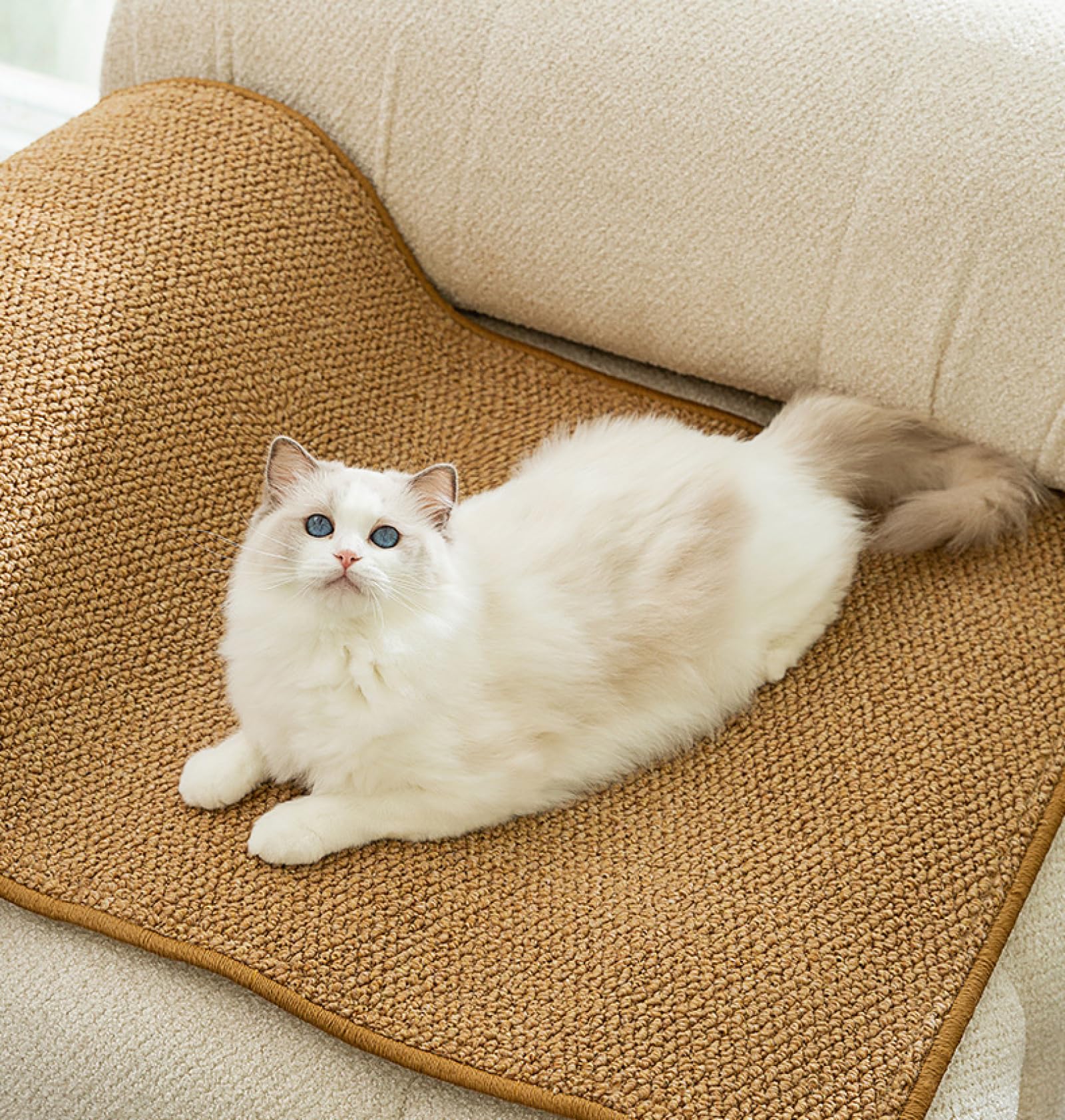 Amazon.co.jp: 猫用スクラッチャーマット 爪切り不要の爪とぎボード 猫