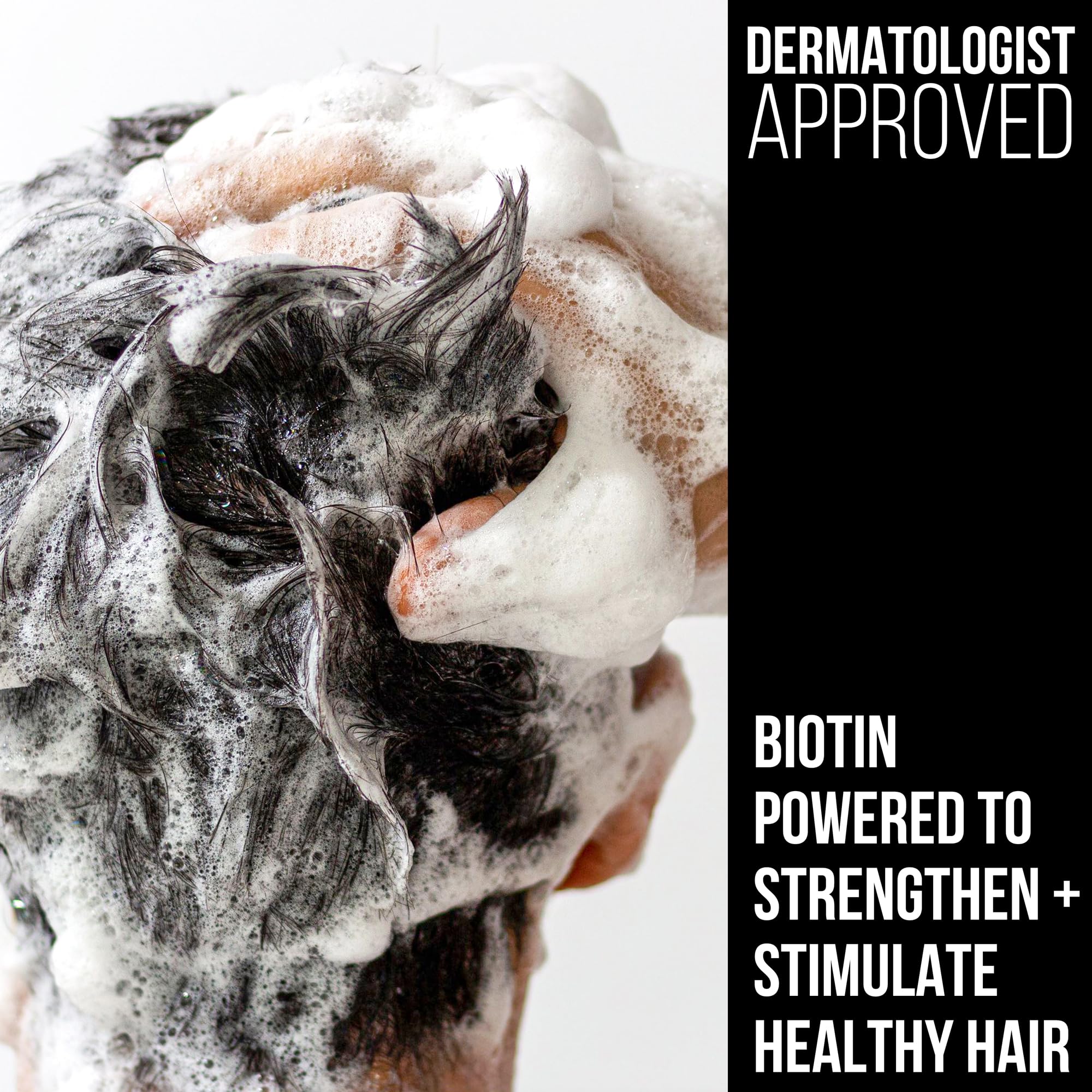 2-in-1 Mens Shampoo and Conditioner - Biotin Hair Thickening Shampoo for Men - SLS-free and Paraben-Free