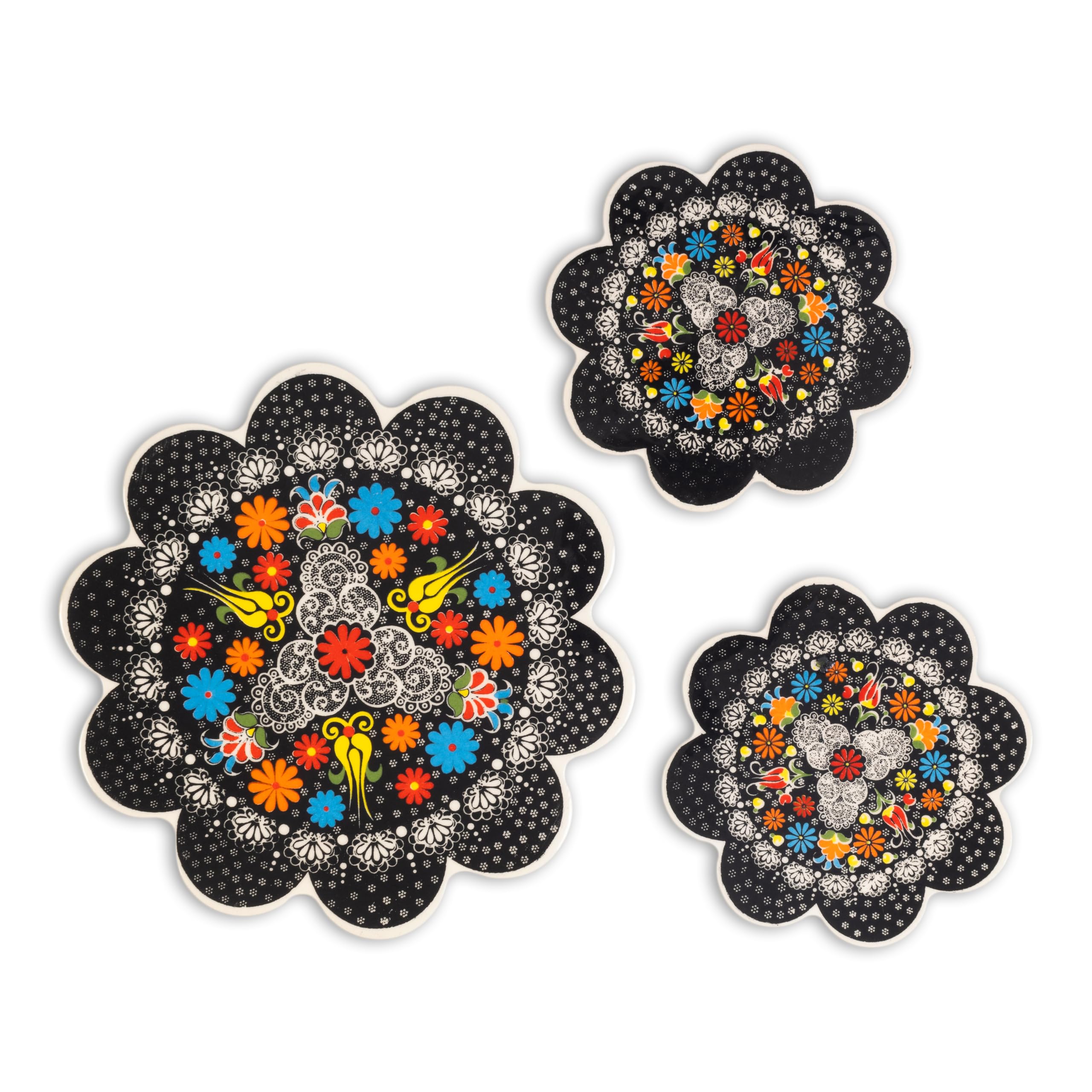 Étalon Handmade Ceramic Trivet Set-Durable, Waterproof and Versatile-Easy Installation and Maintenance - Enhance Your Space with Stunning Tiles - Wide Range of Sizes and Styles (Beatrice)