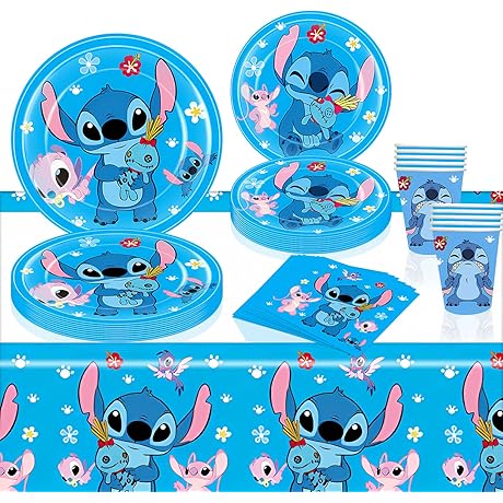 Enchanting Stitch Tableware Set: A Stitch-astic Party Bonanza!