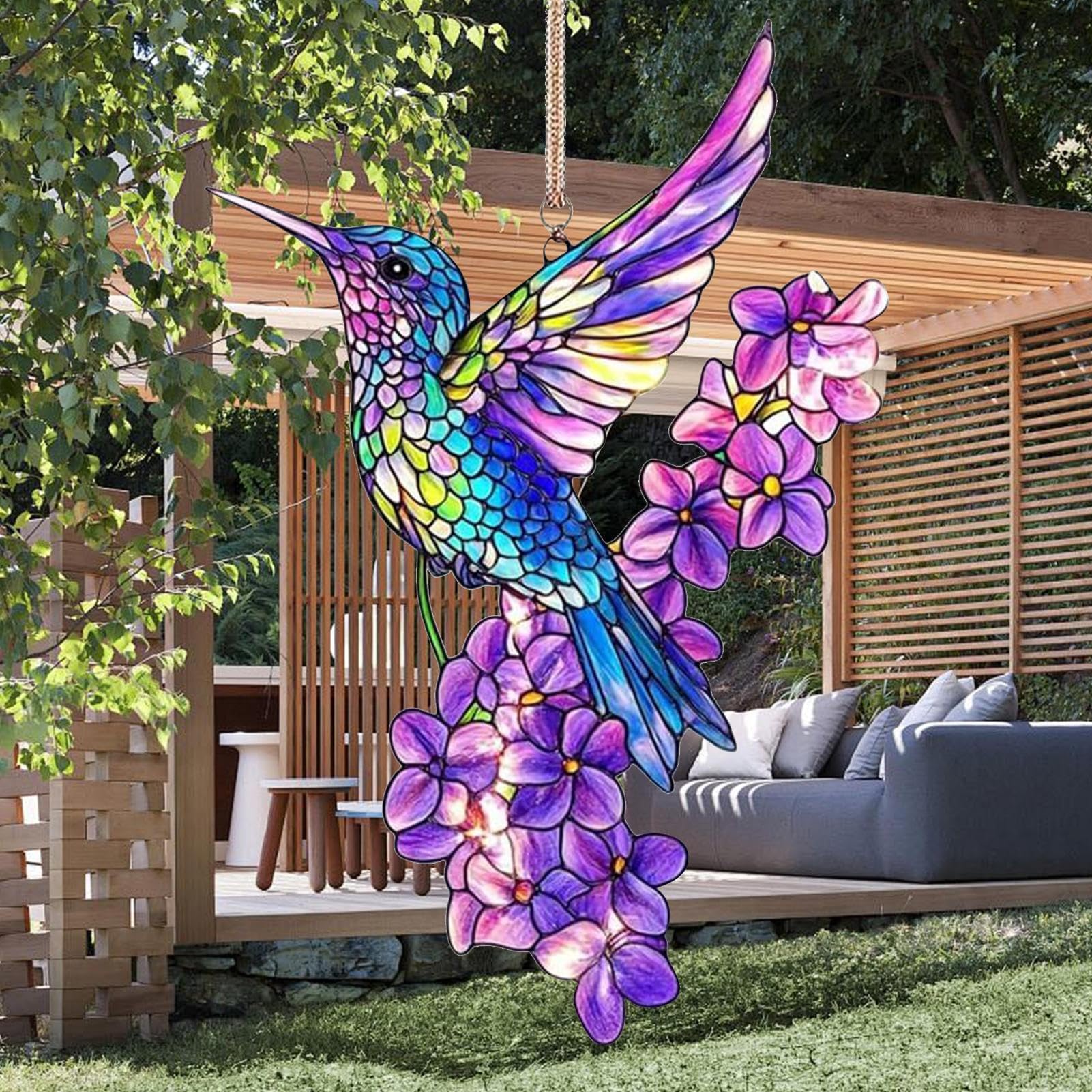 Acchiappasole A Forma Di Colomba In Acrilico Trasparente 20x20 Cm – Decoro Da Appendere Per Finestre, Balconi E Giardini, Regalo Simbolo Di Pace E Luce