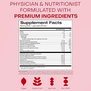 HealthyCell Heart & Vascular Health Daily Liquid Supplement - 30 Gel Packs