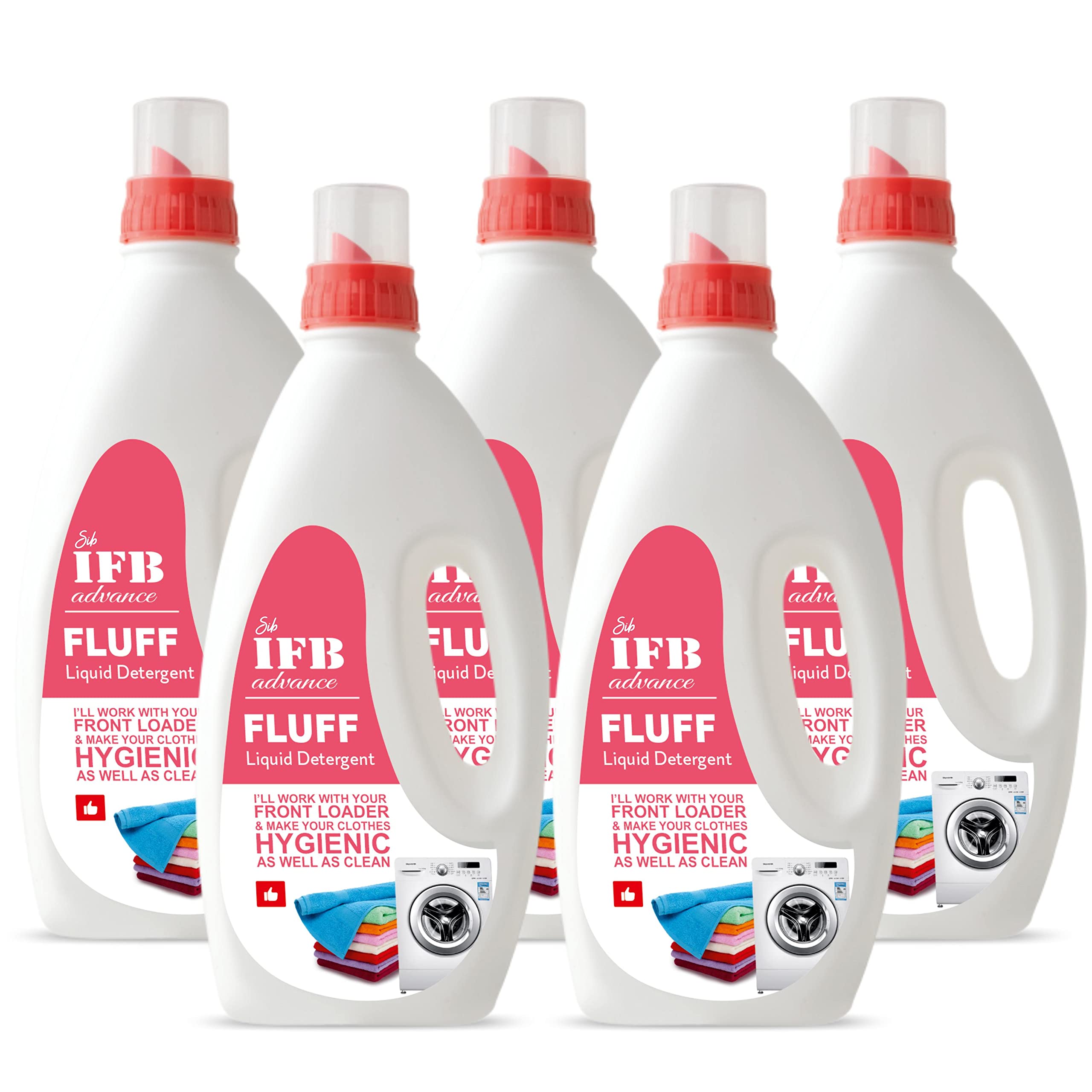 IFB Advance Fluff Front Load Fabric Liquid Detergent - 1 liter (Pack of 5, Front Load) (B0C4H6FRTZ) Amazon Price History, Amazon Price Tracker