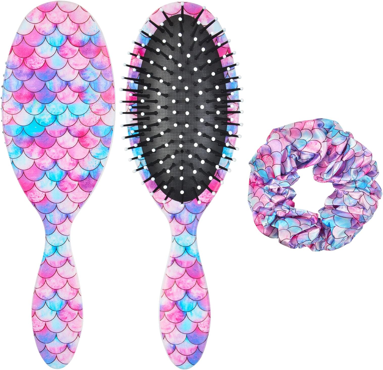 Barbie Hair Brush and 4 Scrunchies Set Detangling Brush