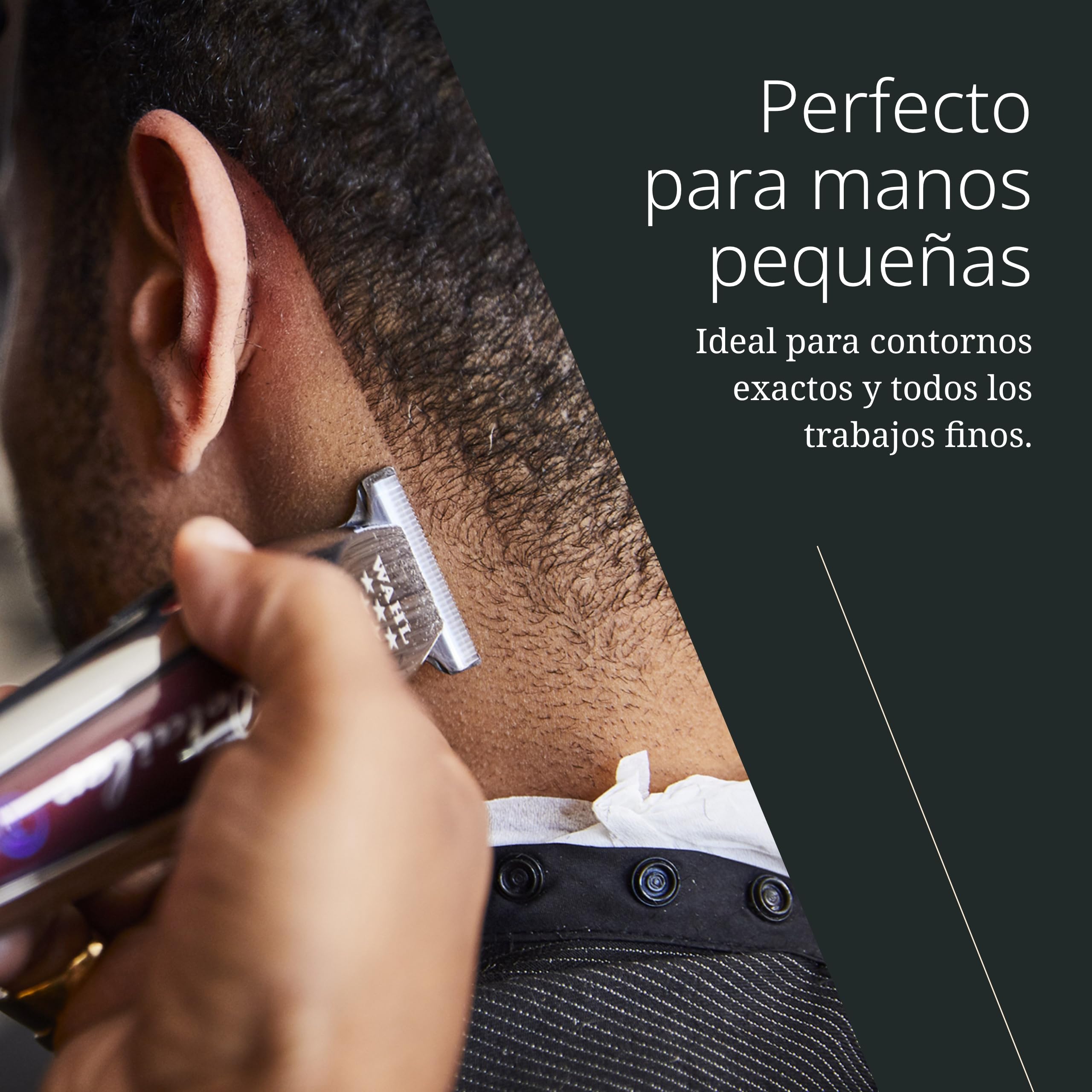 Wahl Detailer LI Cortapelos Inalámbrico - Potente Máquina de Cortar Pelo para Hombre con Cuchilla en T Extra Ancha para Trabajos de Bordes y Detalles