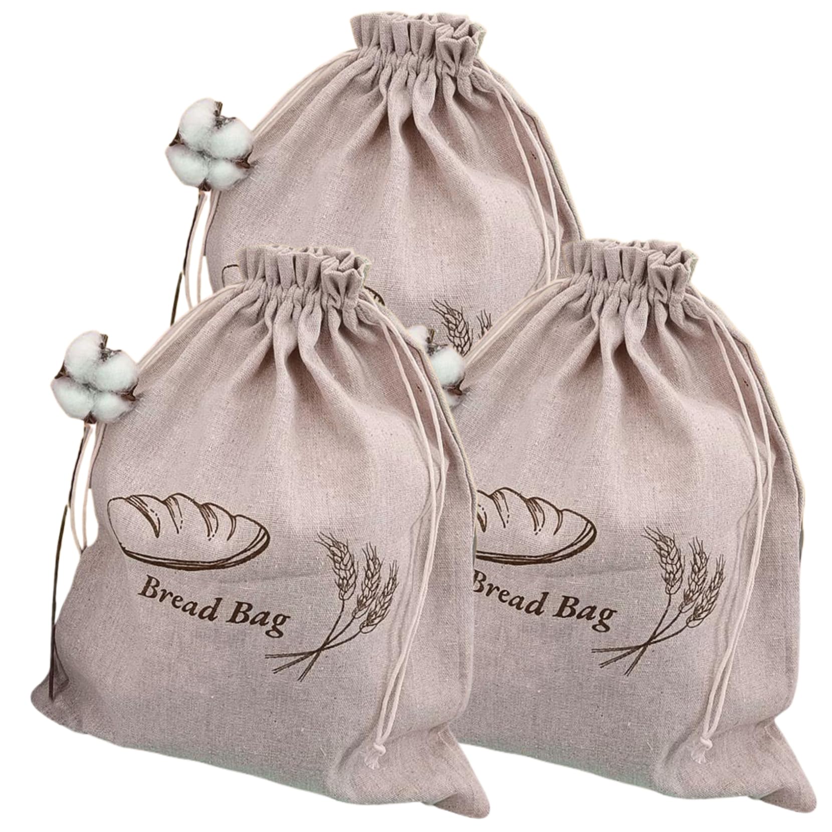 Bolsas de pan para mantener el pan fresco sin humedad ni moho lino