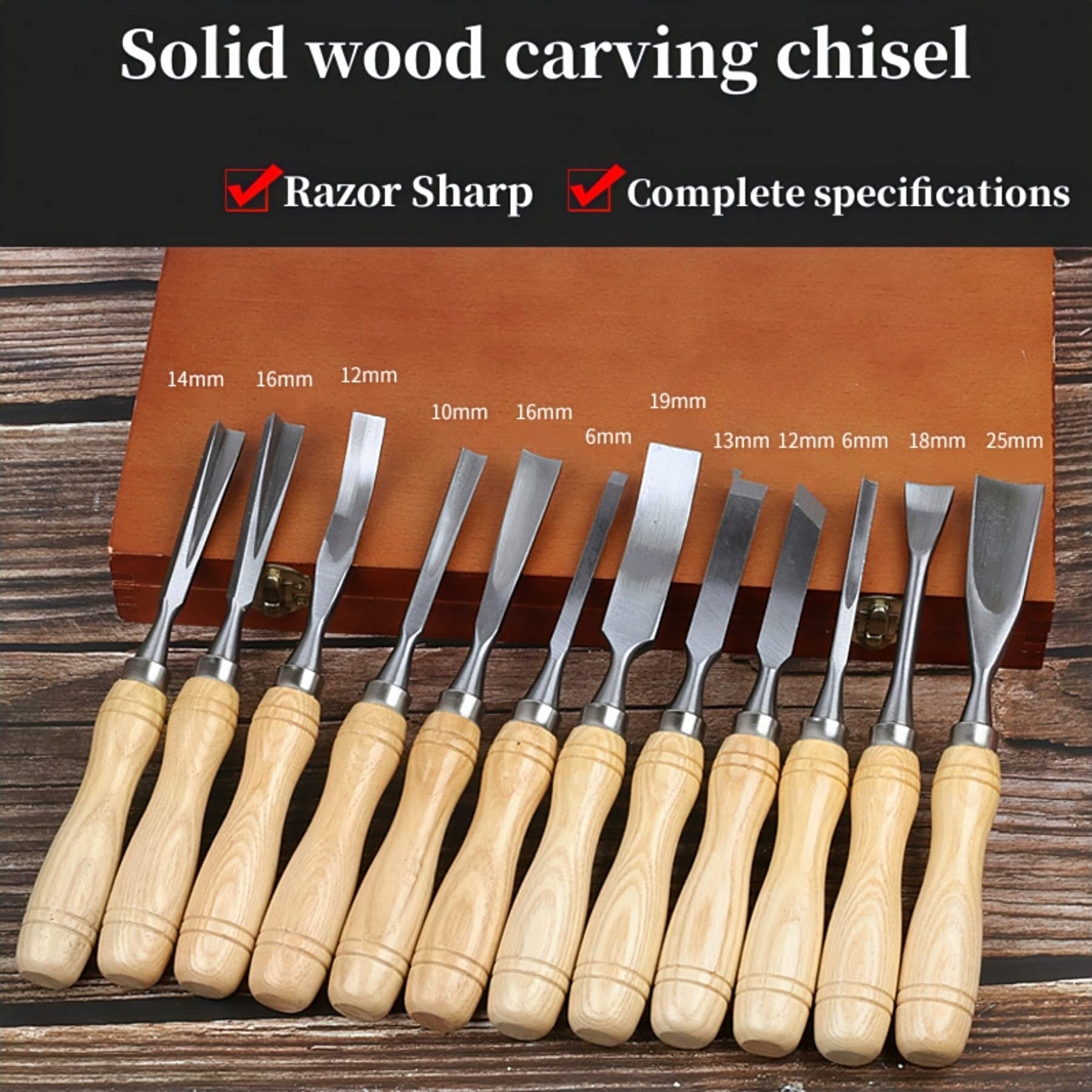 Narex Richter Paring Chisel With Long Handle - 1-1/4