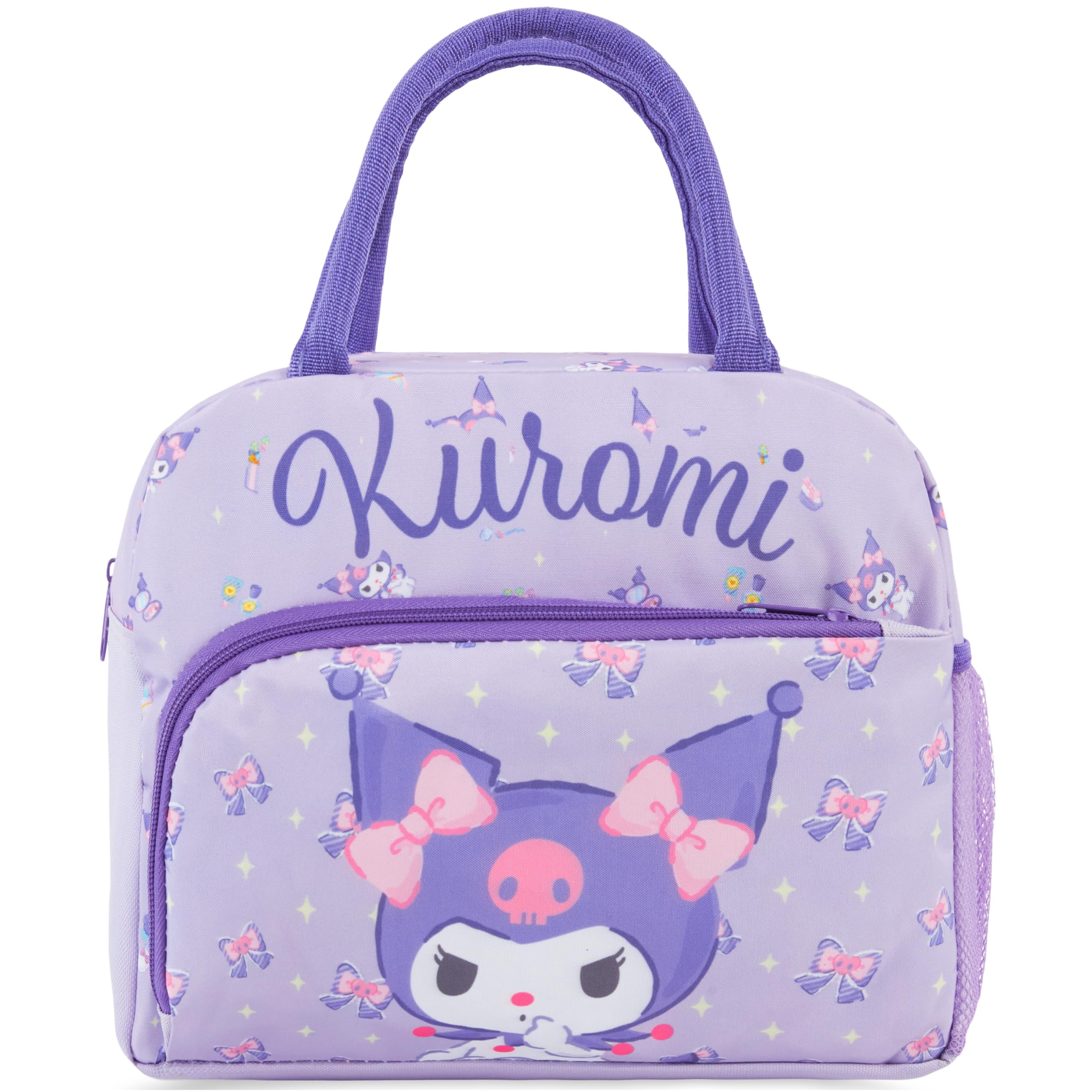 Get Trend Sanrio Kuromi Girls Insulated Lunch Tote Bag with Dual Handle