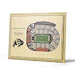 YouTheFan NCAA Colorado Buffaloes 5-Layer StadiumView 3D Wall Art - Folsom Field