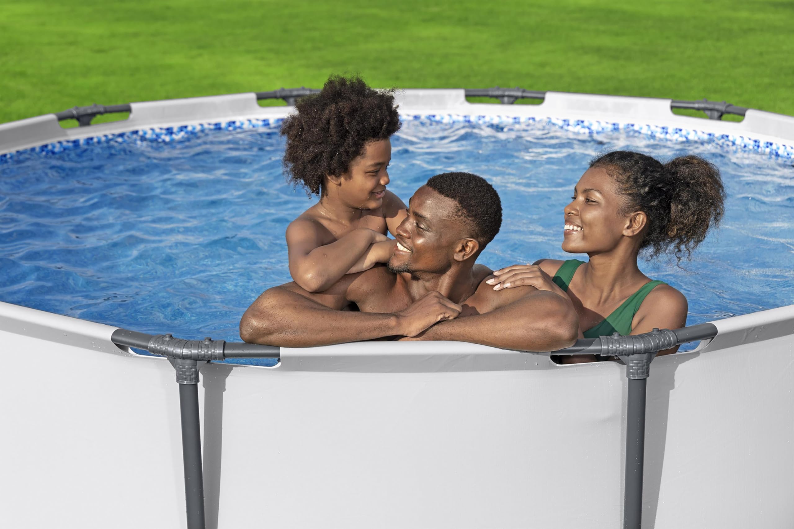 Bestway Steel Pro MAX Aufstellpool-Set mit Filterpumpe Ø 366 x 100 cm, rund