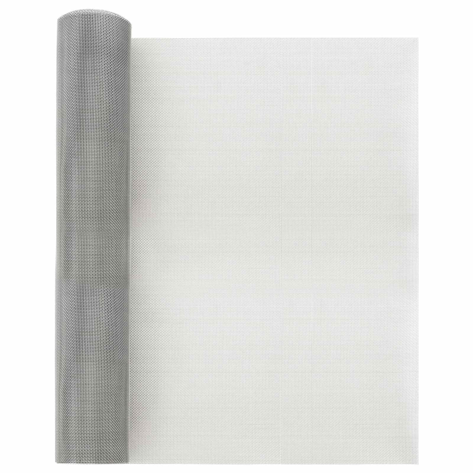 Siatka druciana, 40 x 2000 cm, stal nierdzewna 304, srebrna do ogrodzenia, prywatności, klatek dla zwierząt, projektów DIY, trwała, odporna na promieniowanie UV, odporna na korozję
