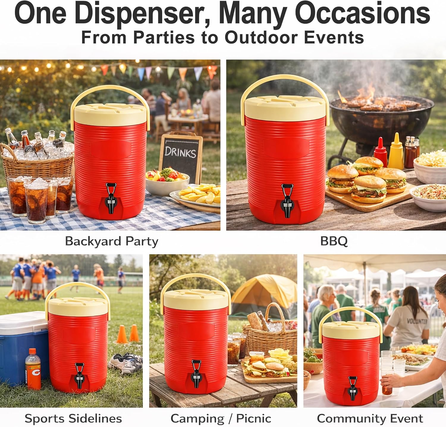 4.5 Gallon Insulated Drink Dispenser with Faucet – Large Capacity Beverage Server for Parties, BBQs, Events & Outdoor Gatherings - Image 7