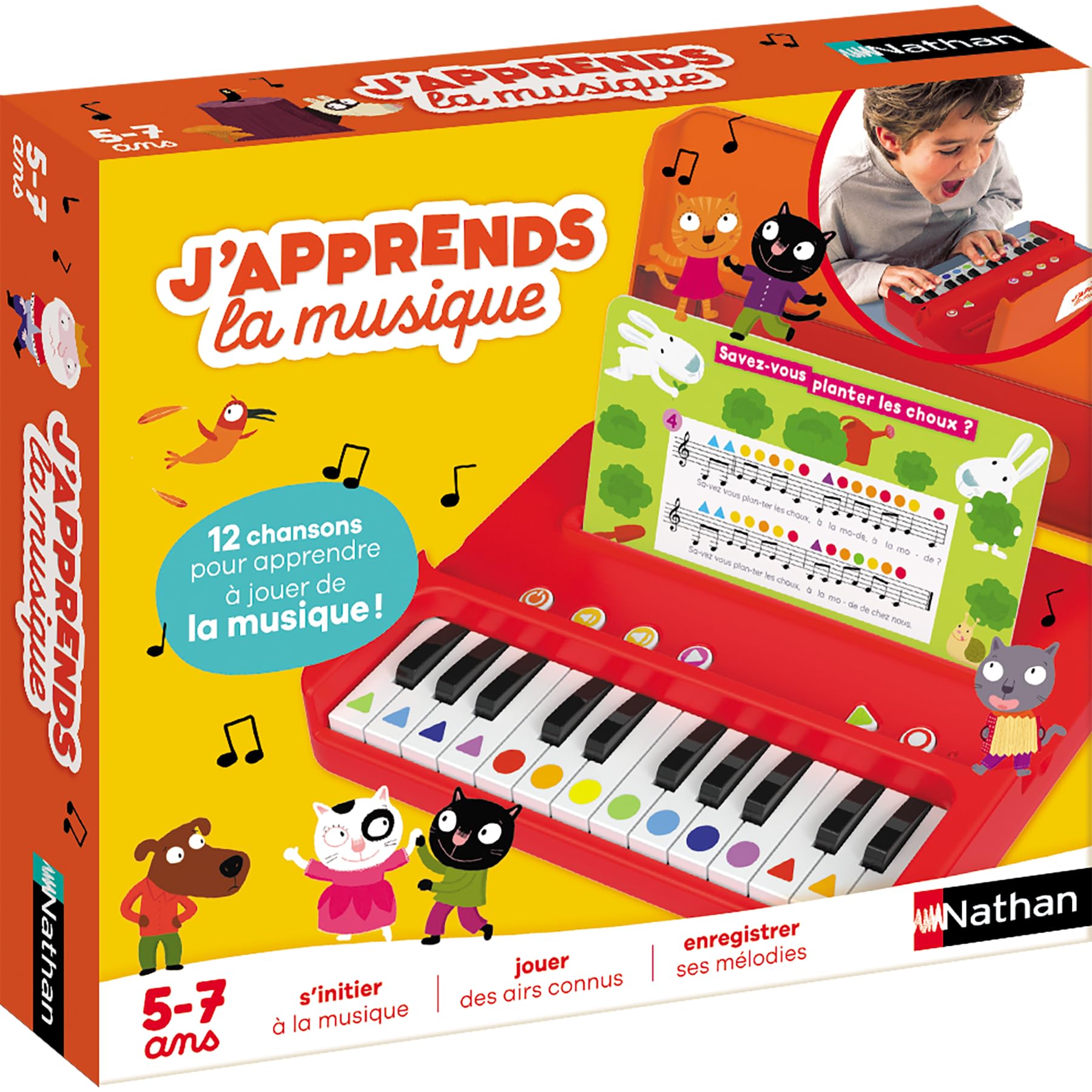 Tablette éducative Nathan J apprends La musique 2024