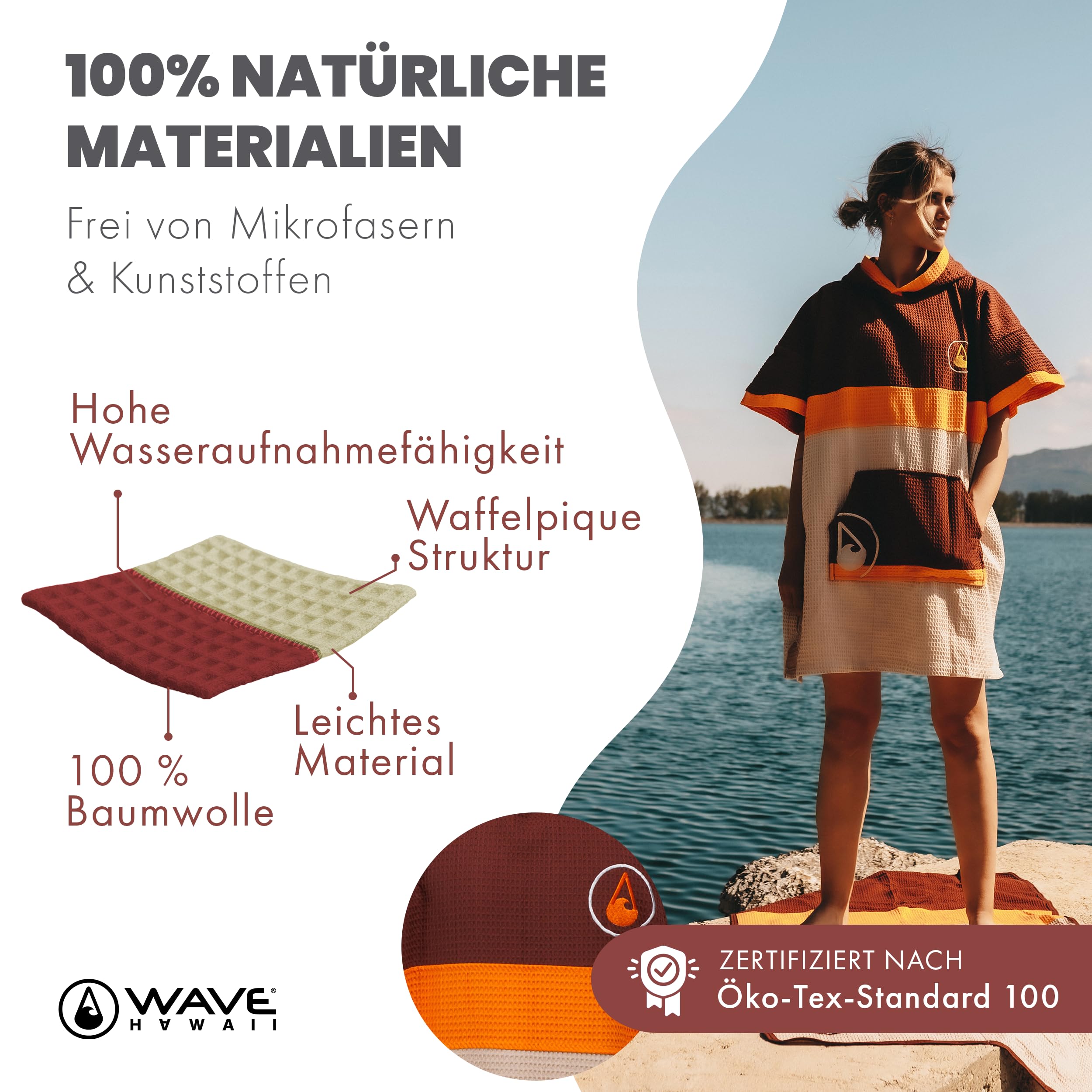 WAVE HAWAII TRAVEL PORLAMAR Poncho 2025