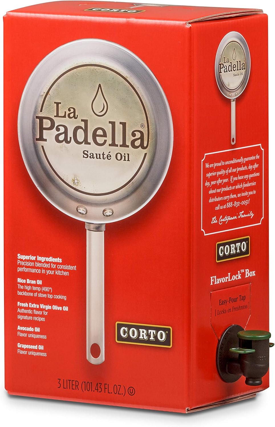 Corto La Padella® High Smoke Point Cooking Oil Chef Level Sauté Oil