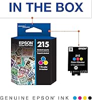 Vista 2 de EPSON Cartucho tricolor de capacidad estándar de 215 tintas (T215530-S) funciona con WorkForce WF-100, 110 y EC-110