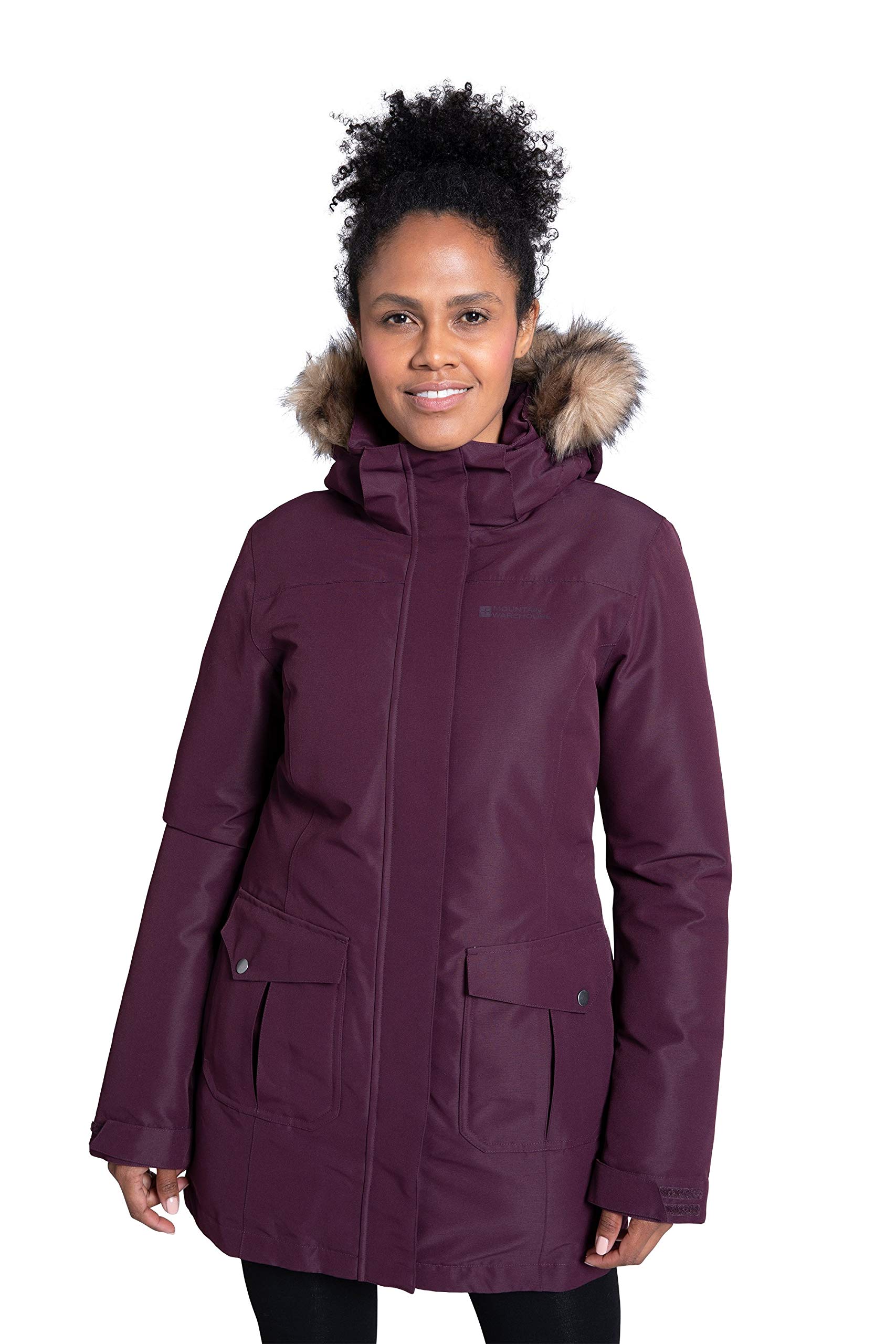 Tarka Womens Winter Jacket Long Padded Coat Waterproof Fleece