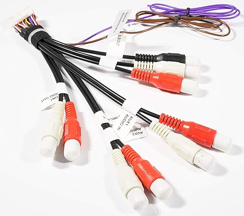 Arnés de montaje de cable RCA para automóvil compatible con Sony XAV602BT XAV712HD XAV601BT XAV701HD -XT91910