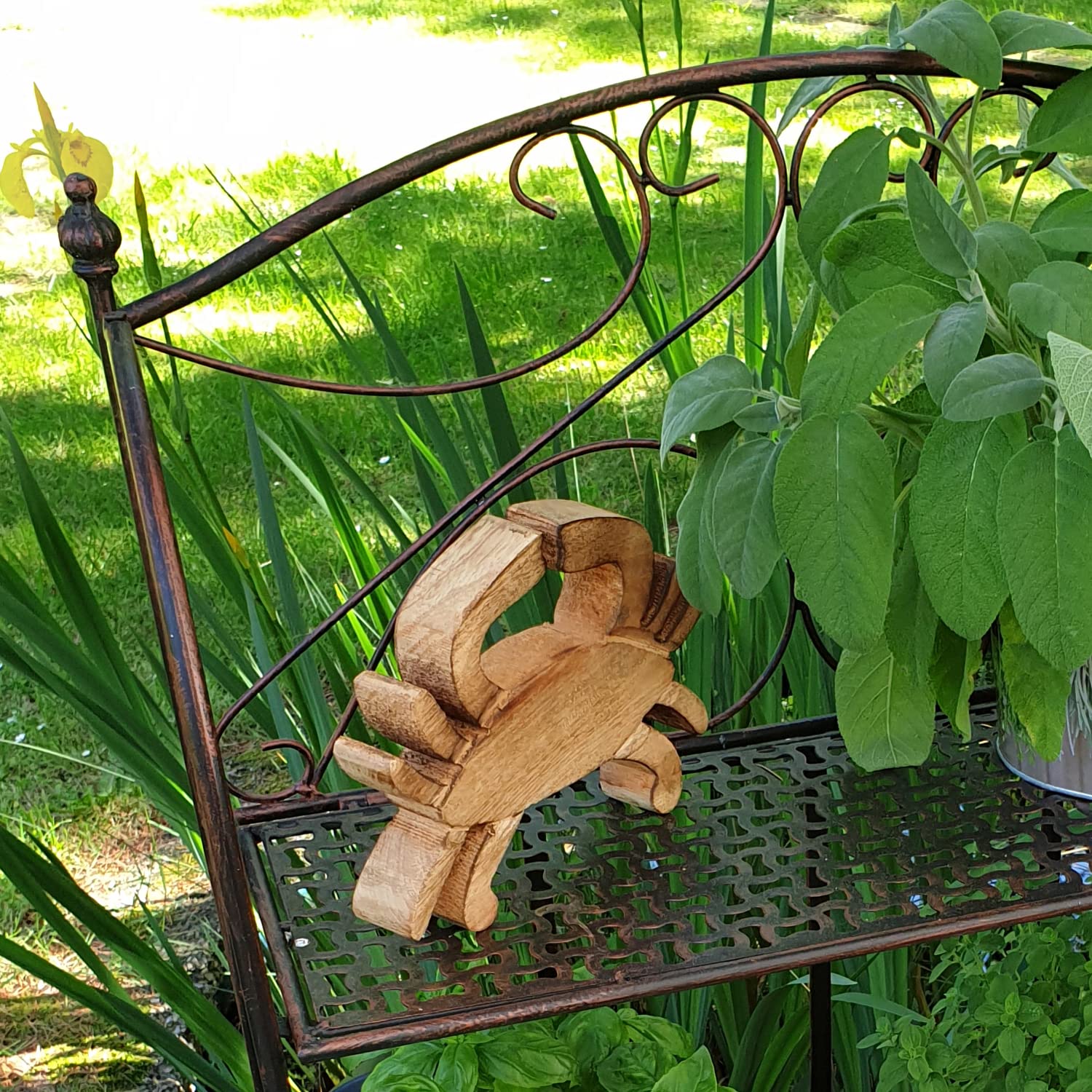Vintage Rotan Plantenrek | Parels Breda