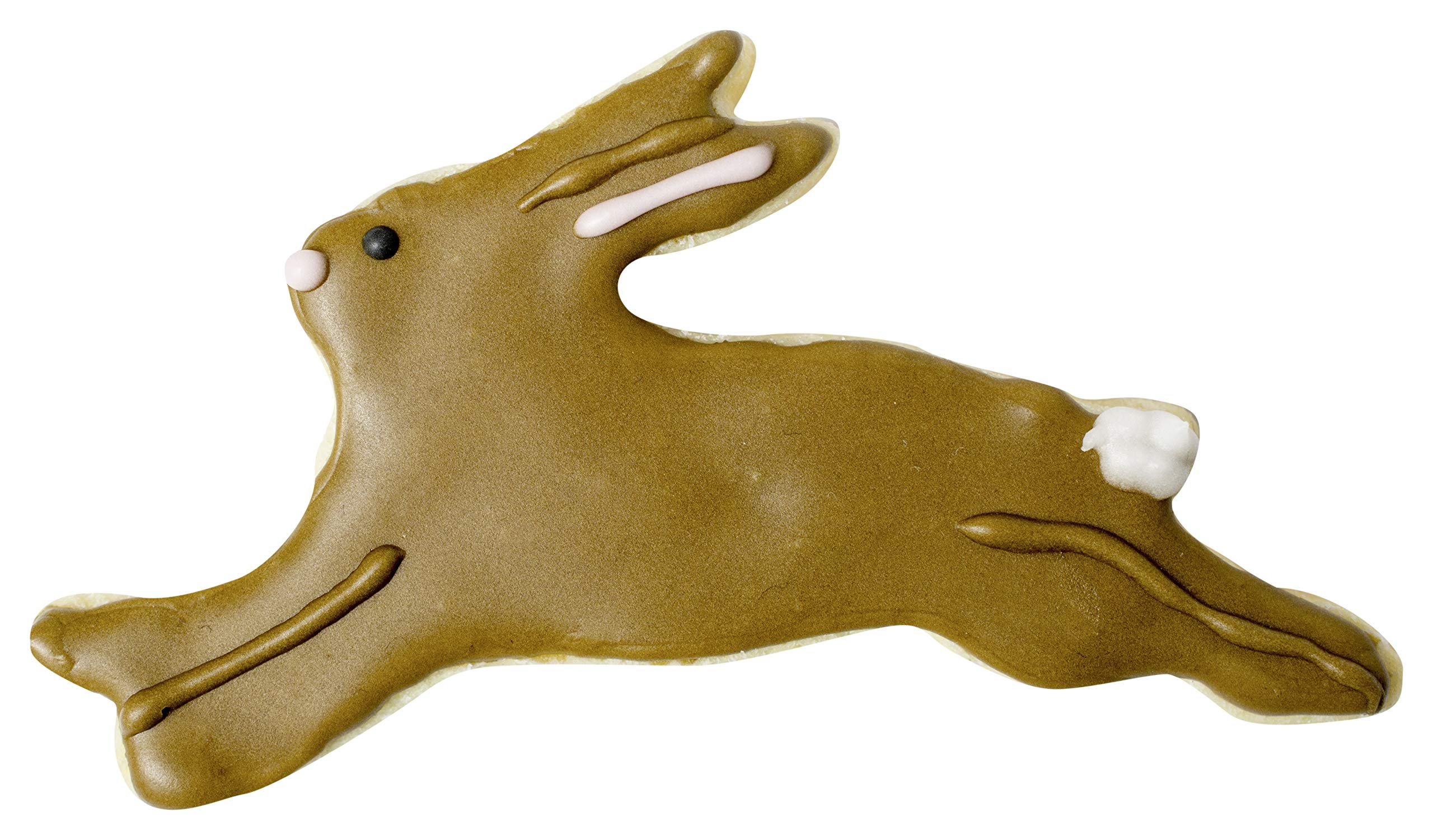 5er Ausstecher-Set Osterhasen, Ausstecher für Plätzchen, Ausstechform für Kekse und Fondant, hochwertiger Keksausstecher, Küchenhelfer aus Edelstahl, Farbe: silber (Packung mit 6)