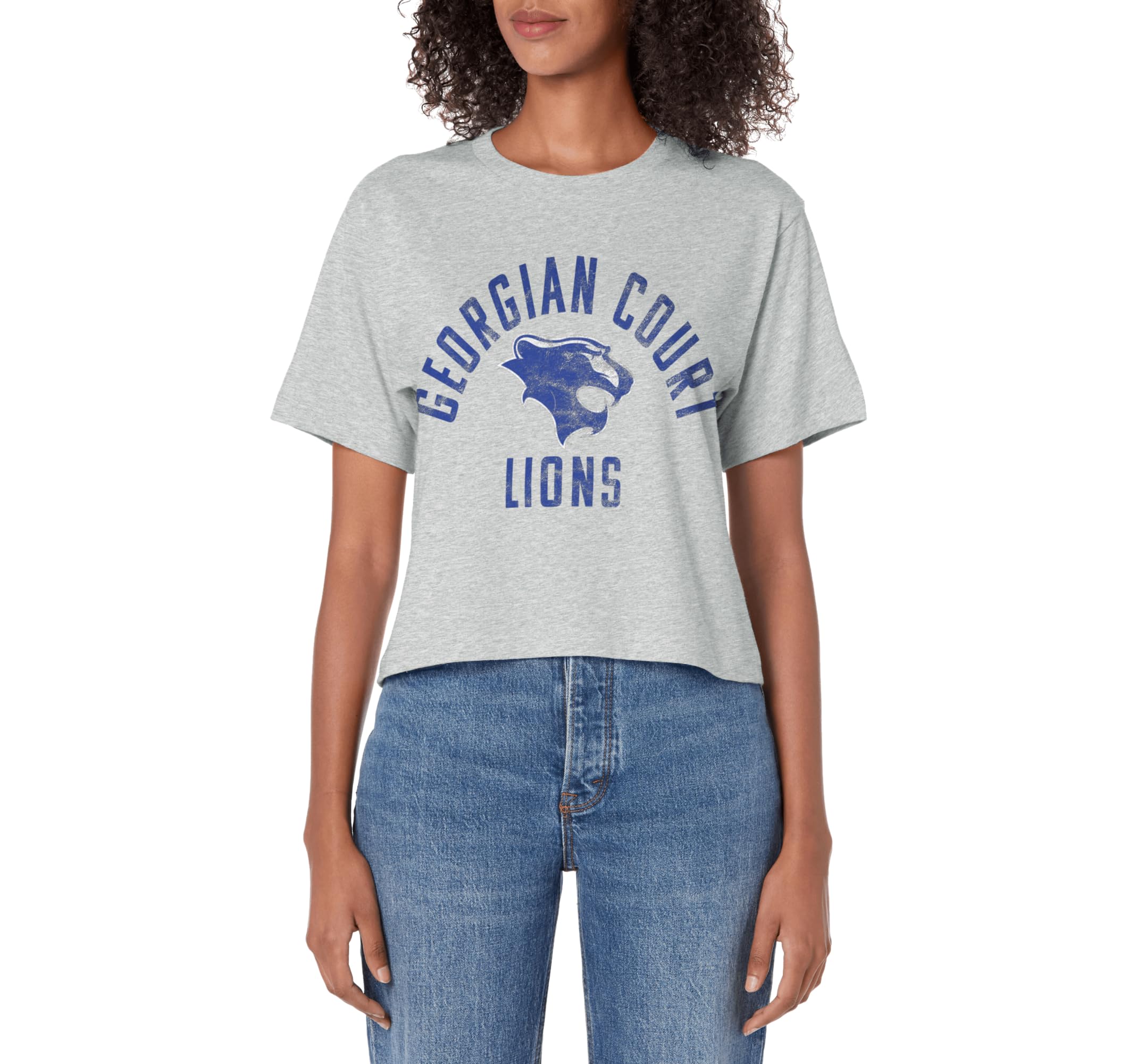 Georgian Court University Lions Large Women's Crop Top