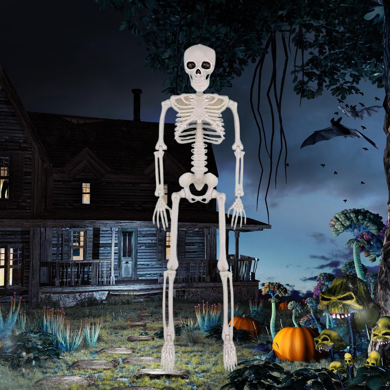 Miska – dekoracja sto?u Halloween – pod?wietlana dekoracja zewn?trzna stó? ?wi?teczny, letni? imprez?, do domu, domu, czarownic, sali lekcyjnej, zewn?trz