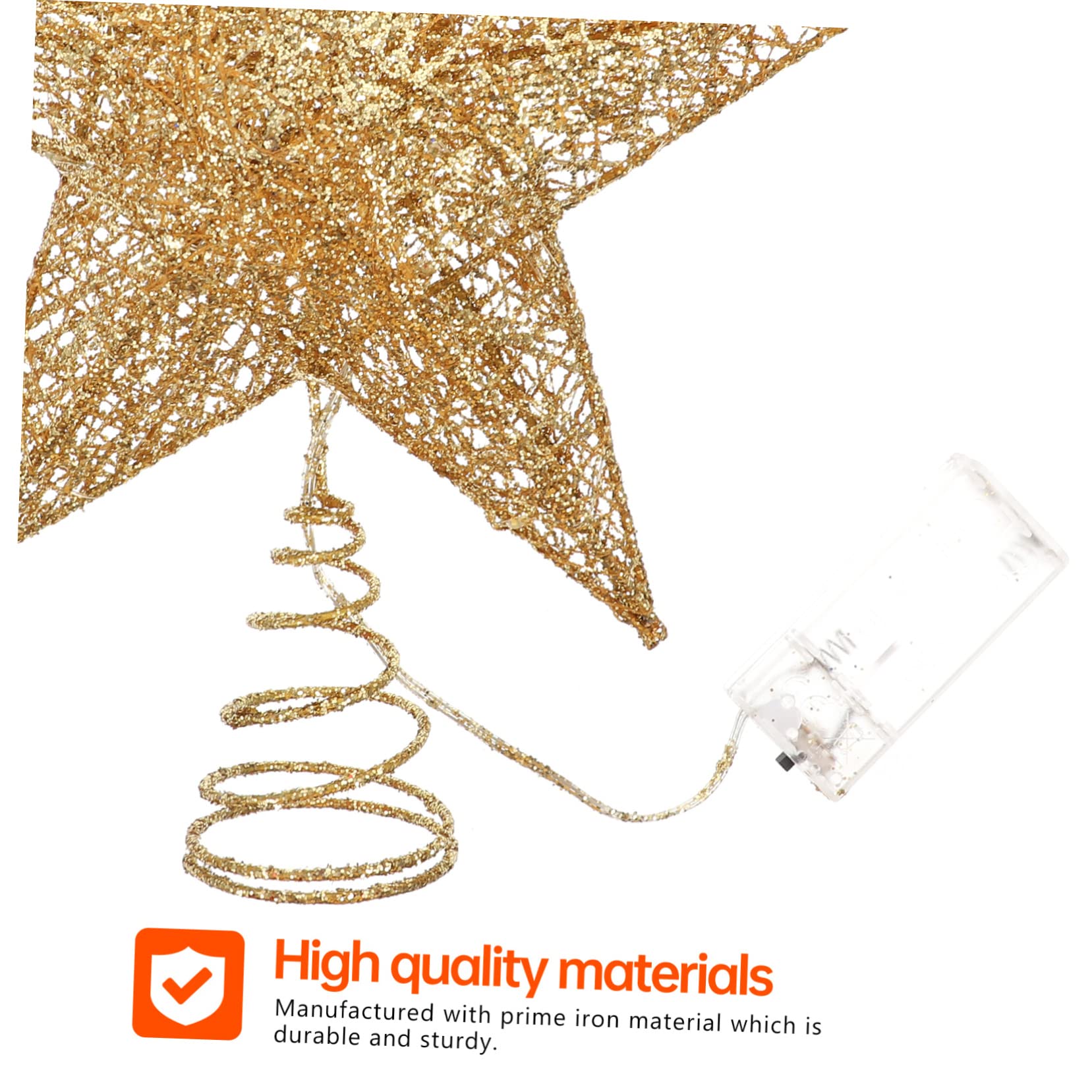 Zerodeko 3 Pezzi Puntale Per Albero Di Natale Stella Ornamento Decorazione Per Albero Di Natale Accessorio Per Decorazioni Natalizie Stringa Di A Led Decorazione Festiva