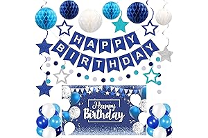 Festive and Vibrant Blue Happy Birthday Decorations to Elevate Your Celebrations (41-Pack)