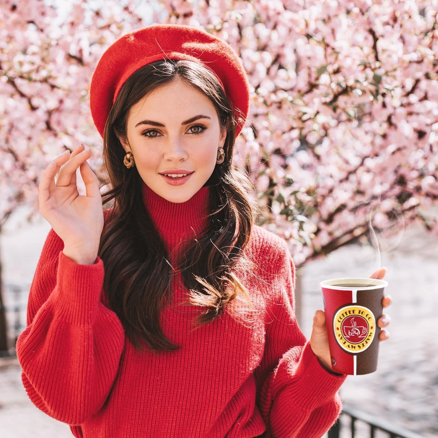 Shov Tazza da caffè To Go, 300 ml, usa e getta, per bevande calde, tazza usa e getta, ideale per caffè, tè e cacao, bicchieri di carta per caffè, chiosco e ufficio (1000 pezzi)