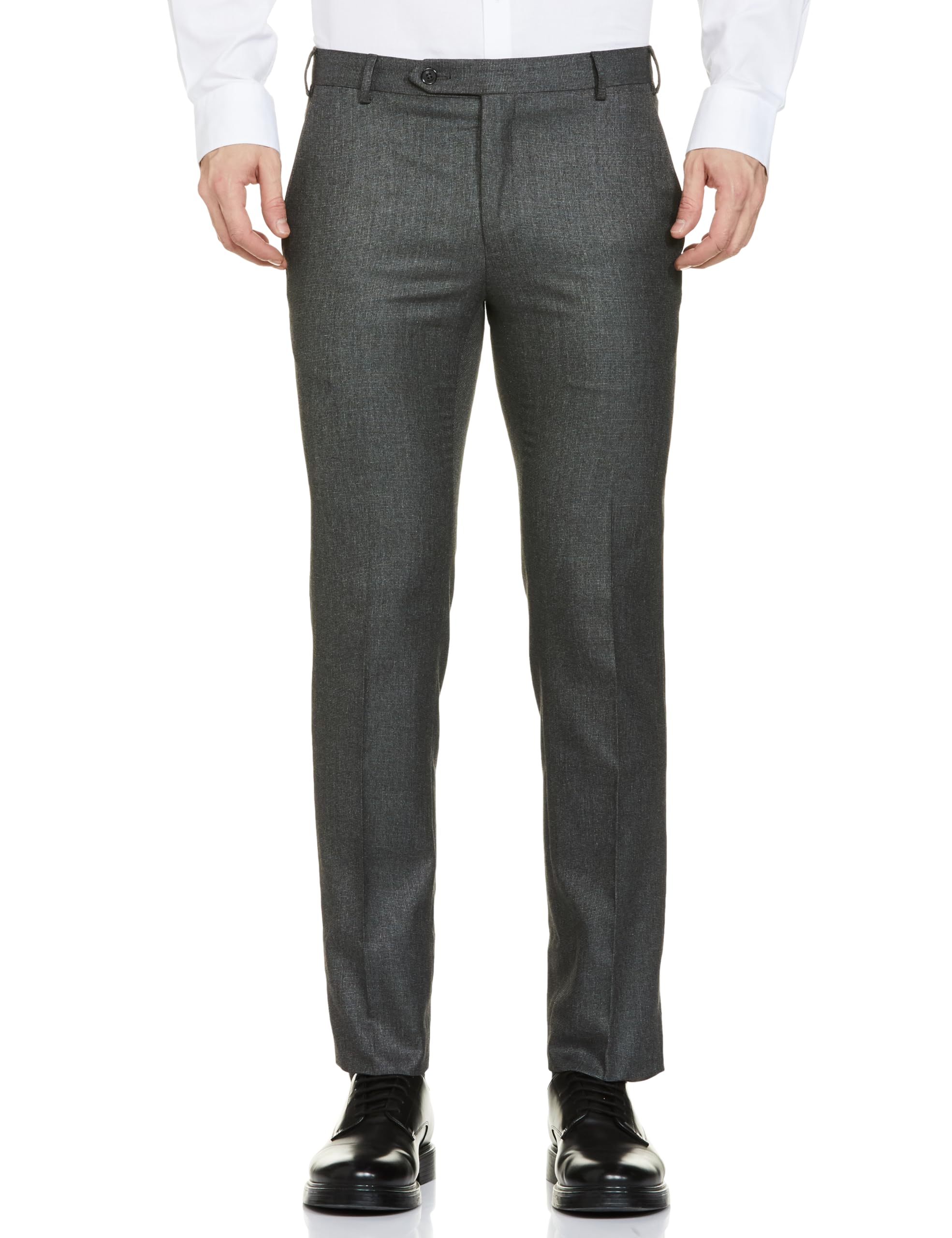 raymond Men's Regular Fit Mid Rise Pants-picture-15