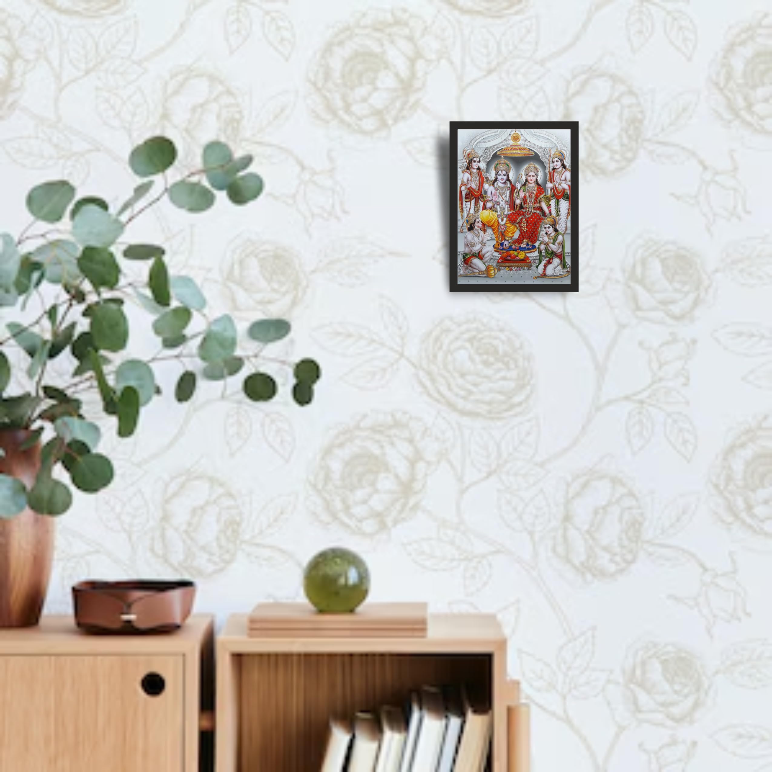 Divine Ram Darbar Framed Art, 9x12 Inches – view 2