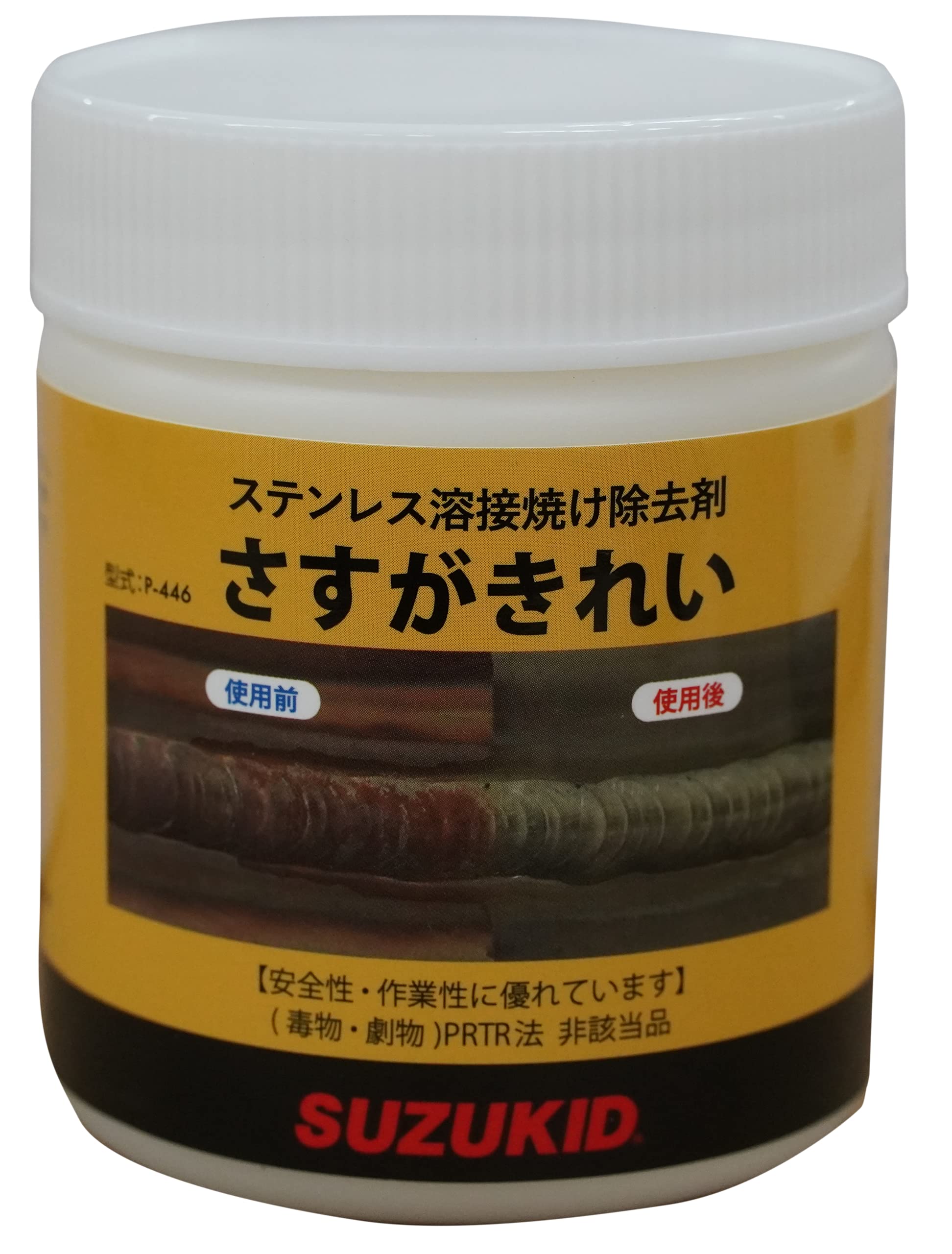 老舗大型墨たっぷり214gお得に！
大型作品用欠傷使用有為 Amazon | SUZUKID ステンレス焼け除去剤 さすがきれい P-446