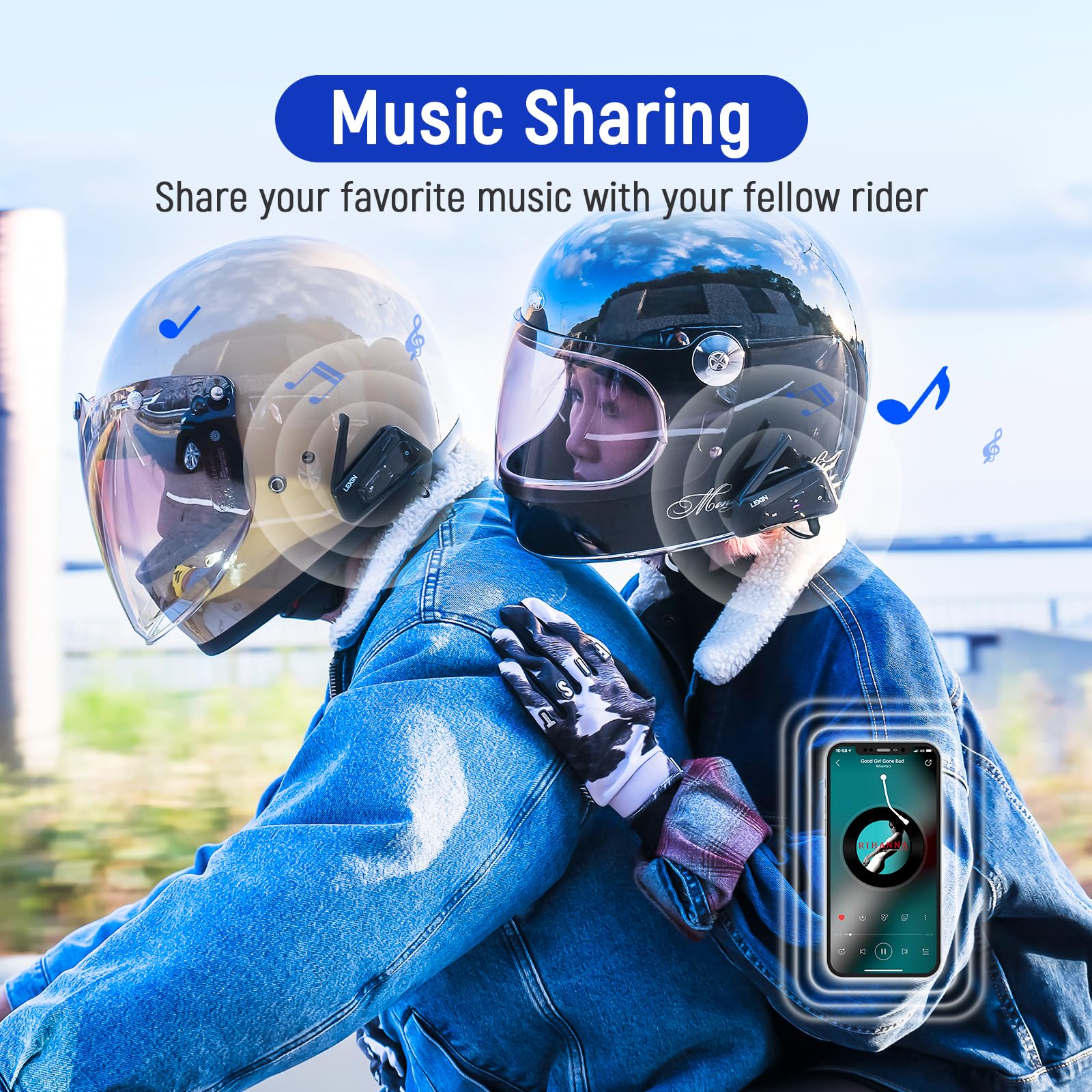 2pc lexin-b2 bt interphone motorcycle helmet LEXIN: Intercom Model:LWTS63MXF PISTA GP RR SOLELUNA Elevate your riding experience toilet
