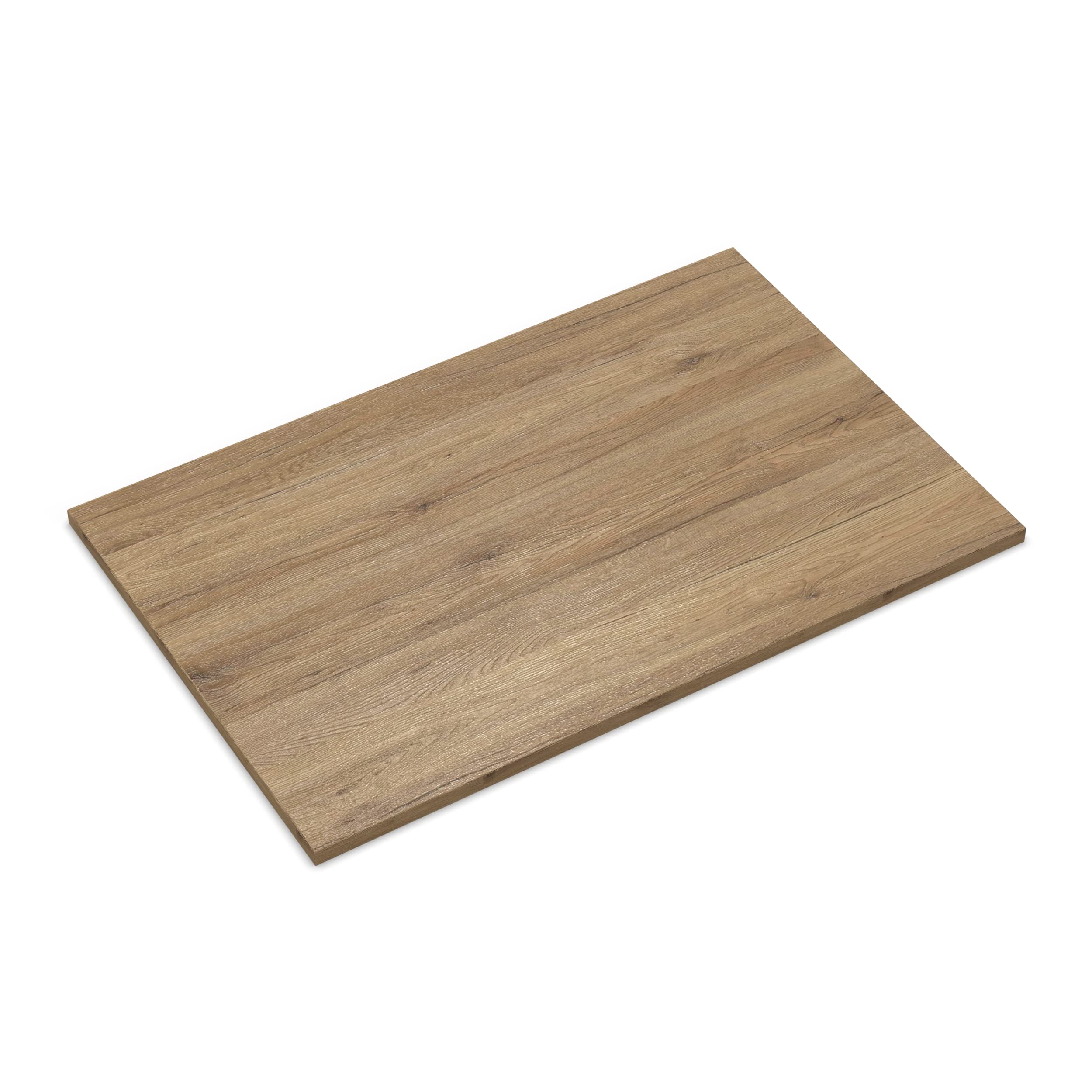 AUPROTEC Piano del tavolo 19mm Quercia Sanremo Classic 50x50 cm I Pannello truciolare con bordo ABS da 1mm e incollaggio PU I rivestito in melammina I elegante e idrorepellente