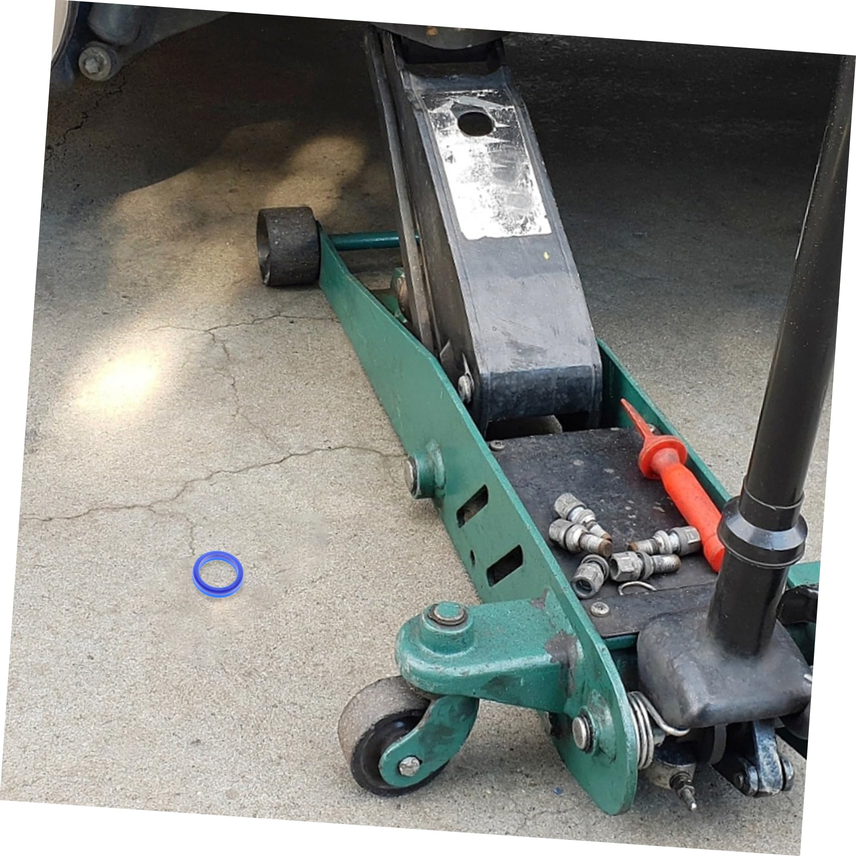 Generico 1 Pezzo 4 10 Paraolio Del Martinetto Cric Per Auto Elettrica Guarnizione Della Macchina Del Caffè Maniglia Del Martinetto Per Bottiglia Martinetto Idraulico Per Auto Blue Plastica