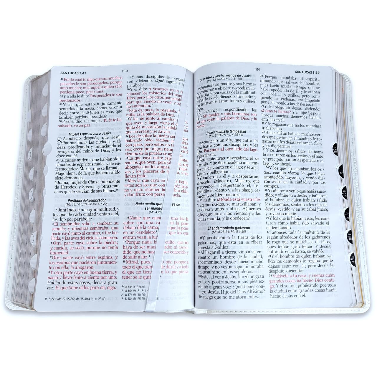 Biblia para Boda Letra Grande 12 puntos RV1960 blanca con indice - Recuerdo de Boda con Caja de Regalo