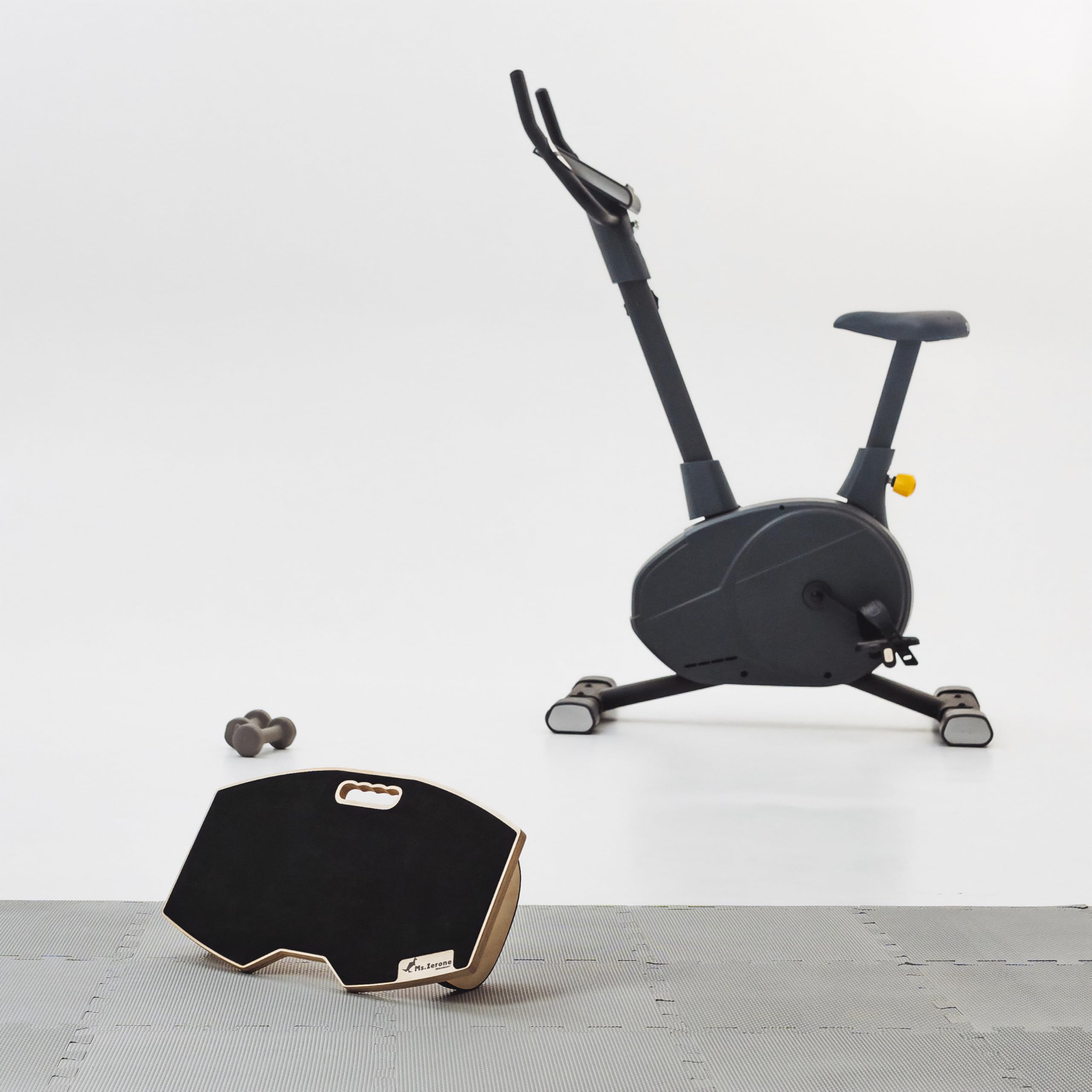 Reposapiés Dinámico Ergonómico de Madera – Reposa Pies para Escritorio con Superficie Antideslizante – Tabla de Equilibrio Portátil para Oficina o Trabajo en Casa